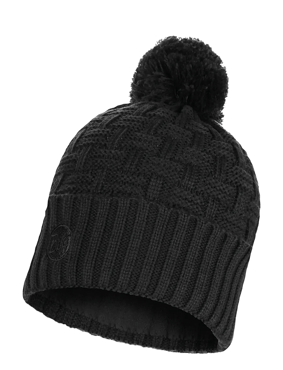BUFF - KNITTED HAT AIRON - mössor - black - 0