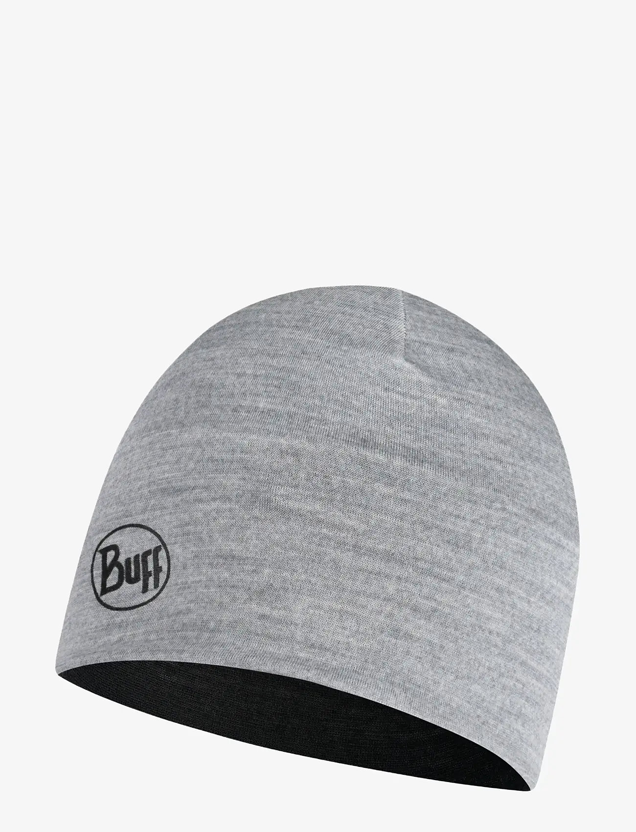 BUFF - MERINO LIGHTWEIGHT  REVERSIBLE BEANIE - mössor - black - grey - 1