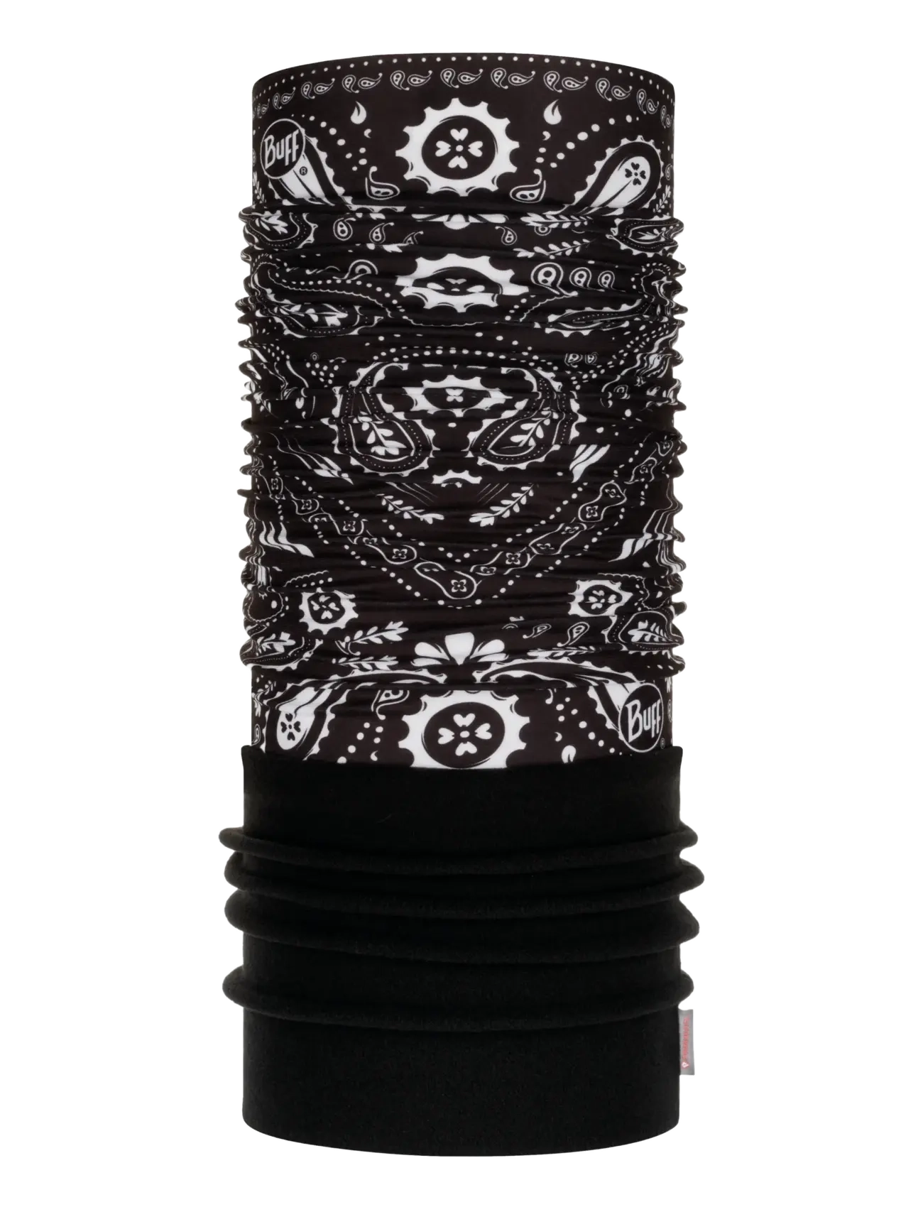 BUFF Polar, Bandana Print Polar Halsvarmer, Sort, Str: ONE SIZE