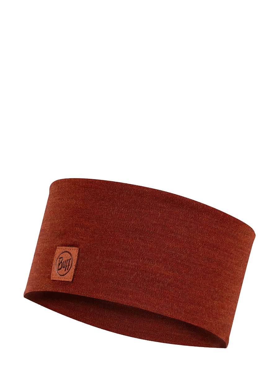 BUFF - MERINO WIDE HEADBAND - pandebånd - solid sienna - 0