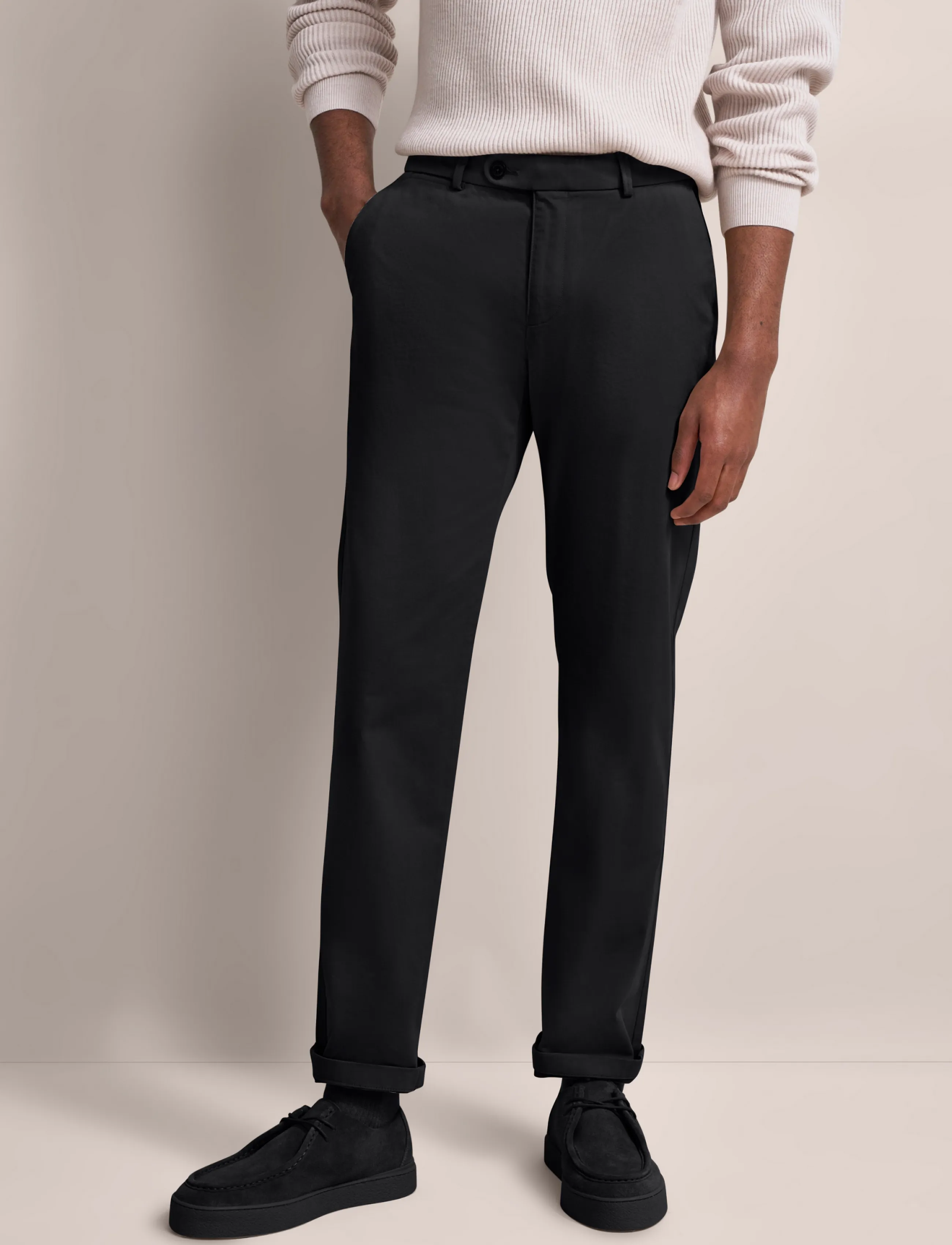 Bugatti Chinos, Chinos, Sort, Str: 34 x 32