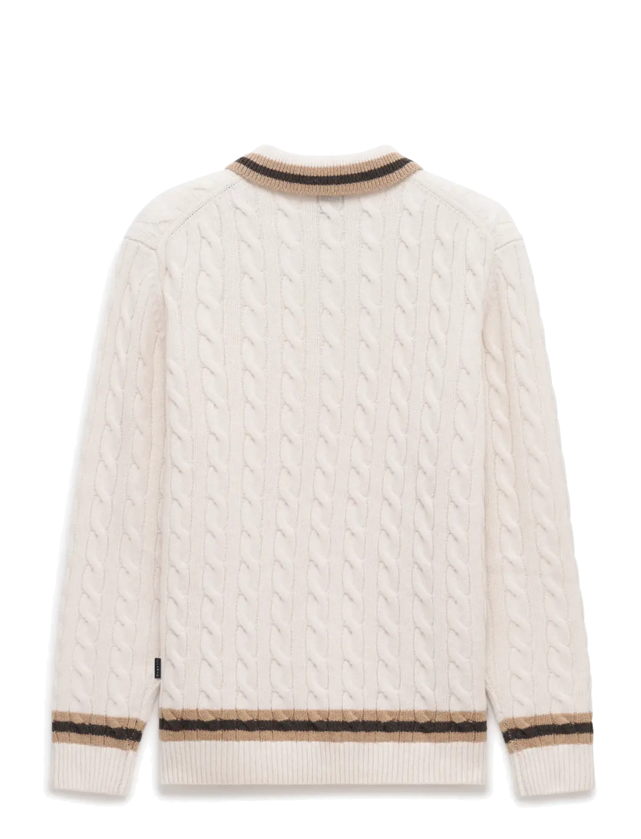 Bugatti - Long sleeve Polo shirt - ecru - 2