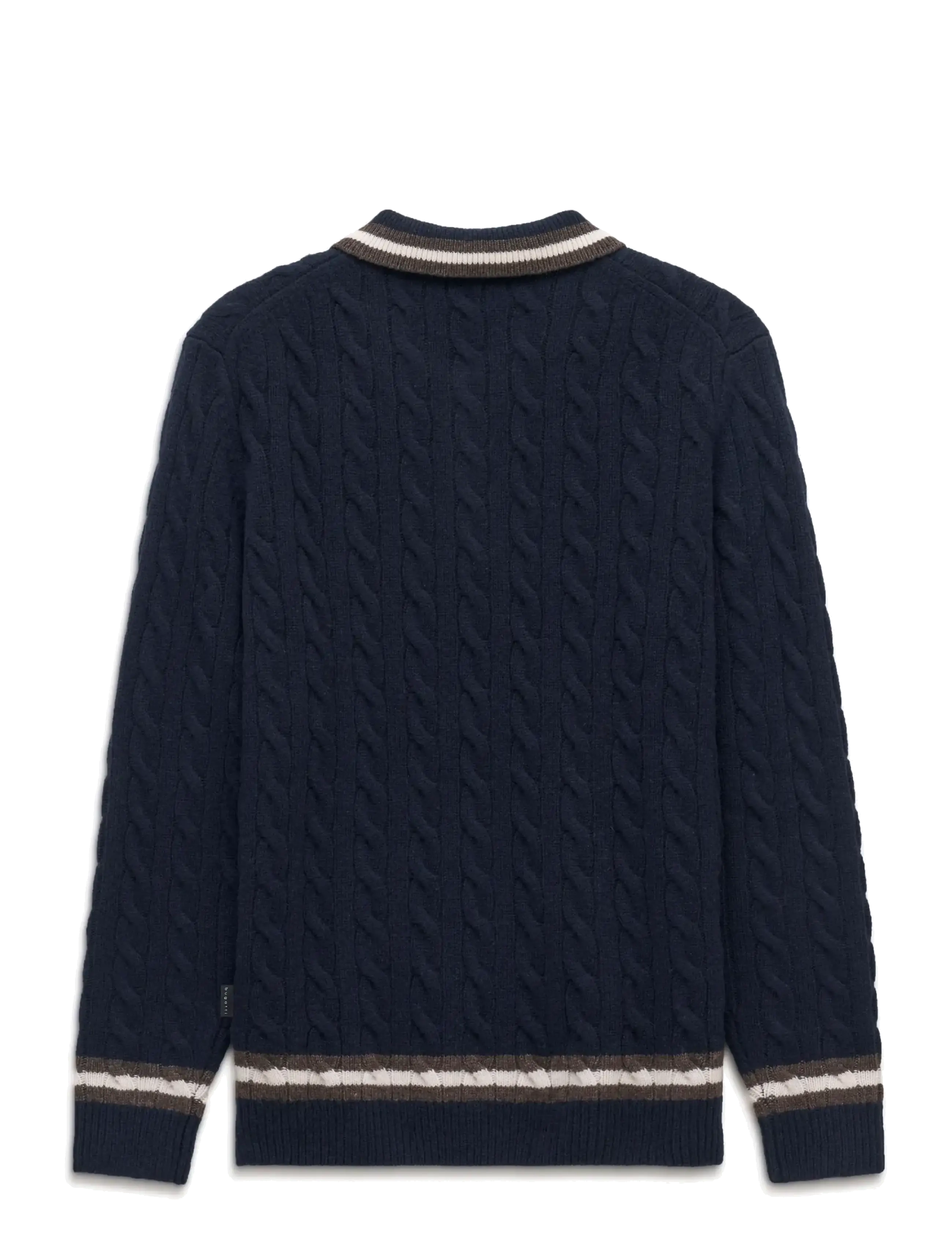 Bugatti - Long sleeve Polo shirt - navy blue - 2