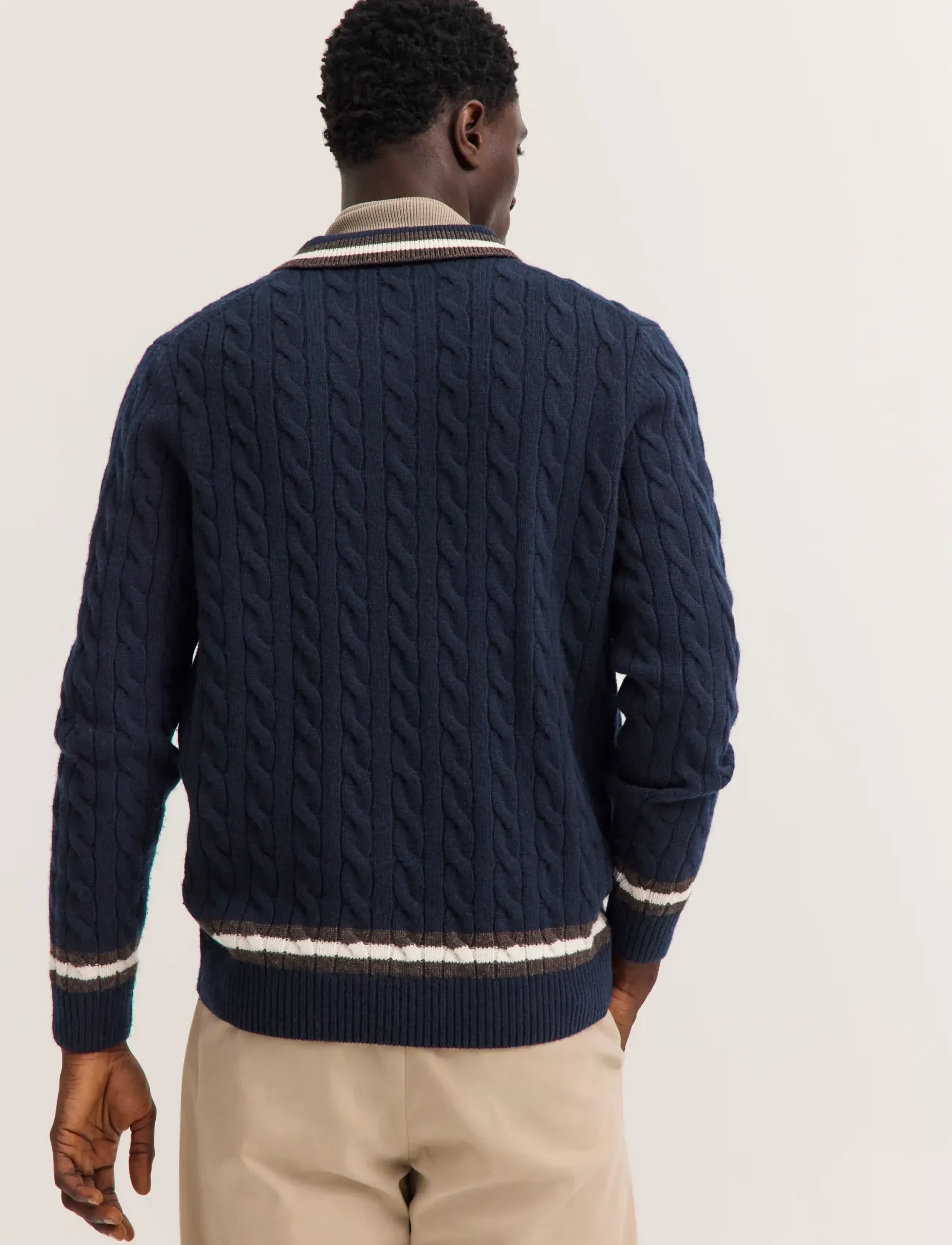 Bugatti - Long sleeve Polo shirt - navy blue - 3