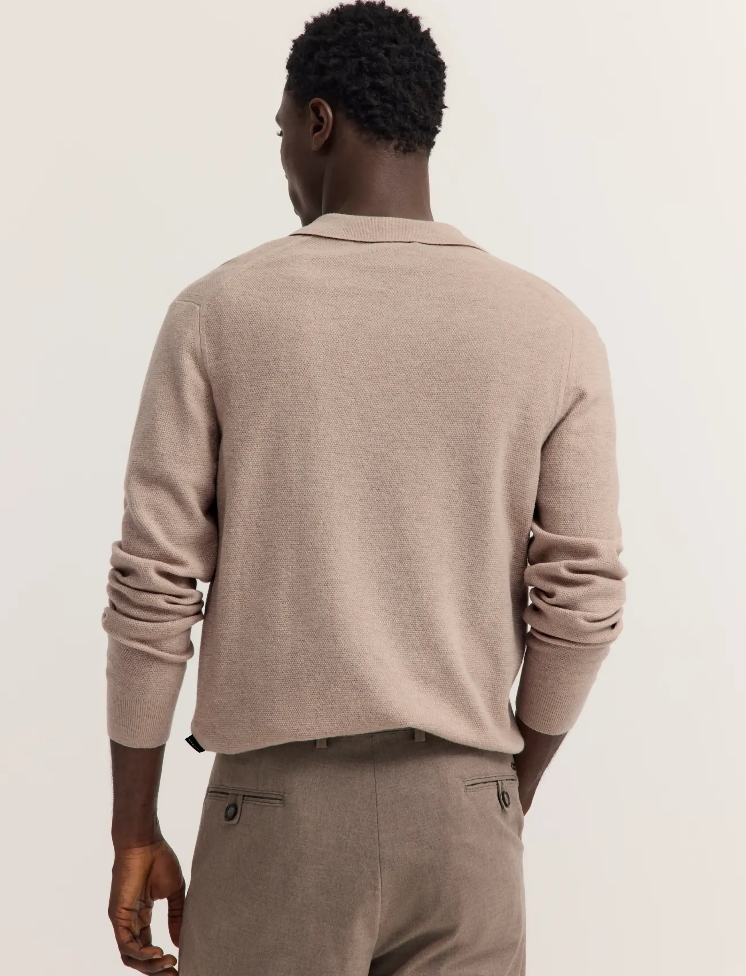 Bugatti - Long sleeve Polo shirt - beige - 3