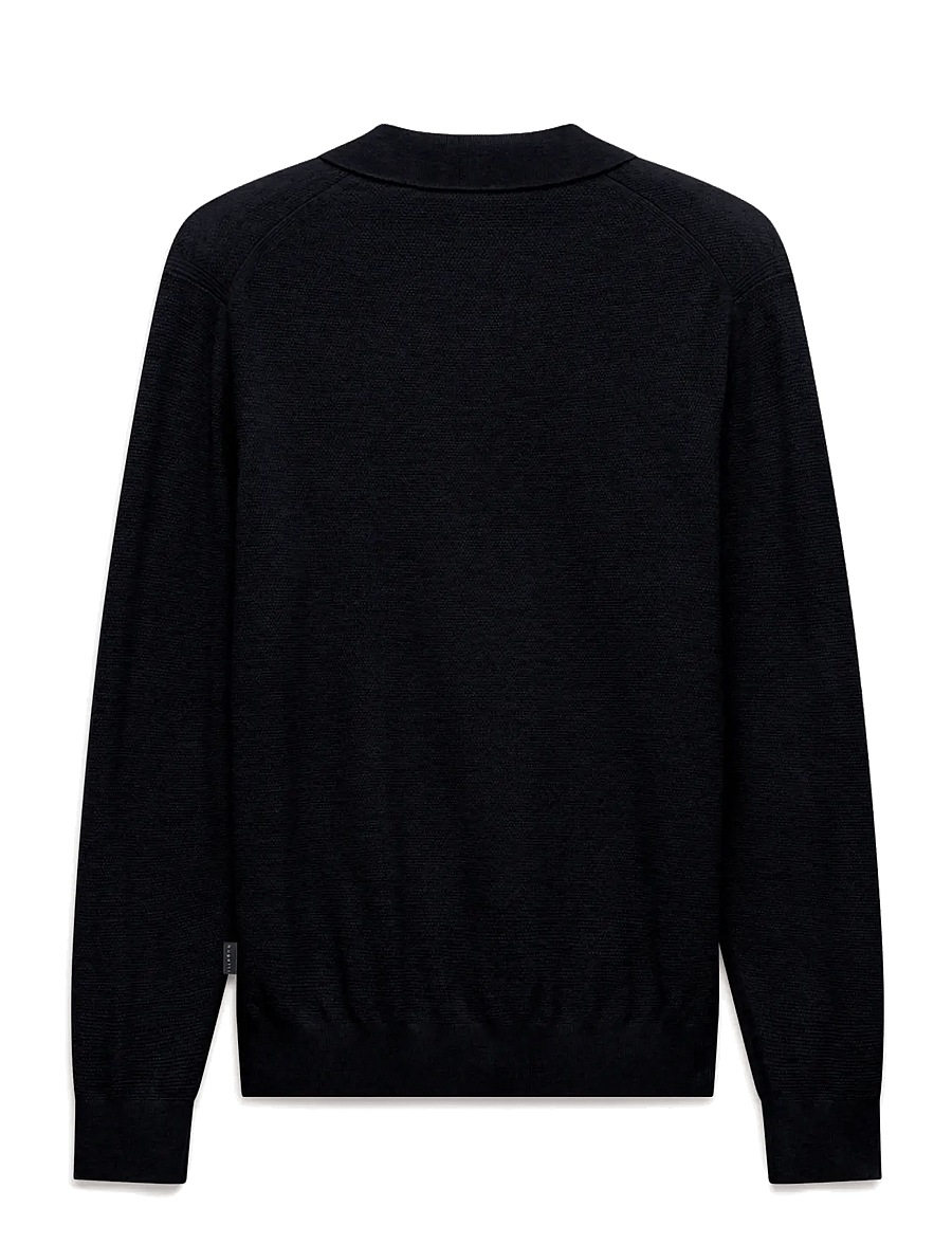 Bugatti - Long sleeve Polo shirt - navy blue - 2