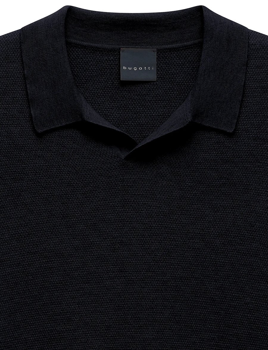 Bugatti - Long sleeve Polo shirt - navy blue - 5