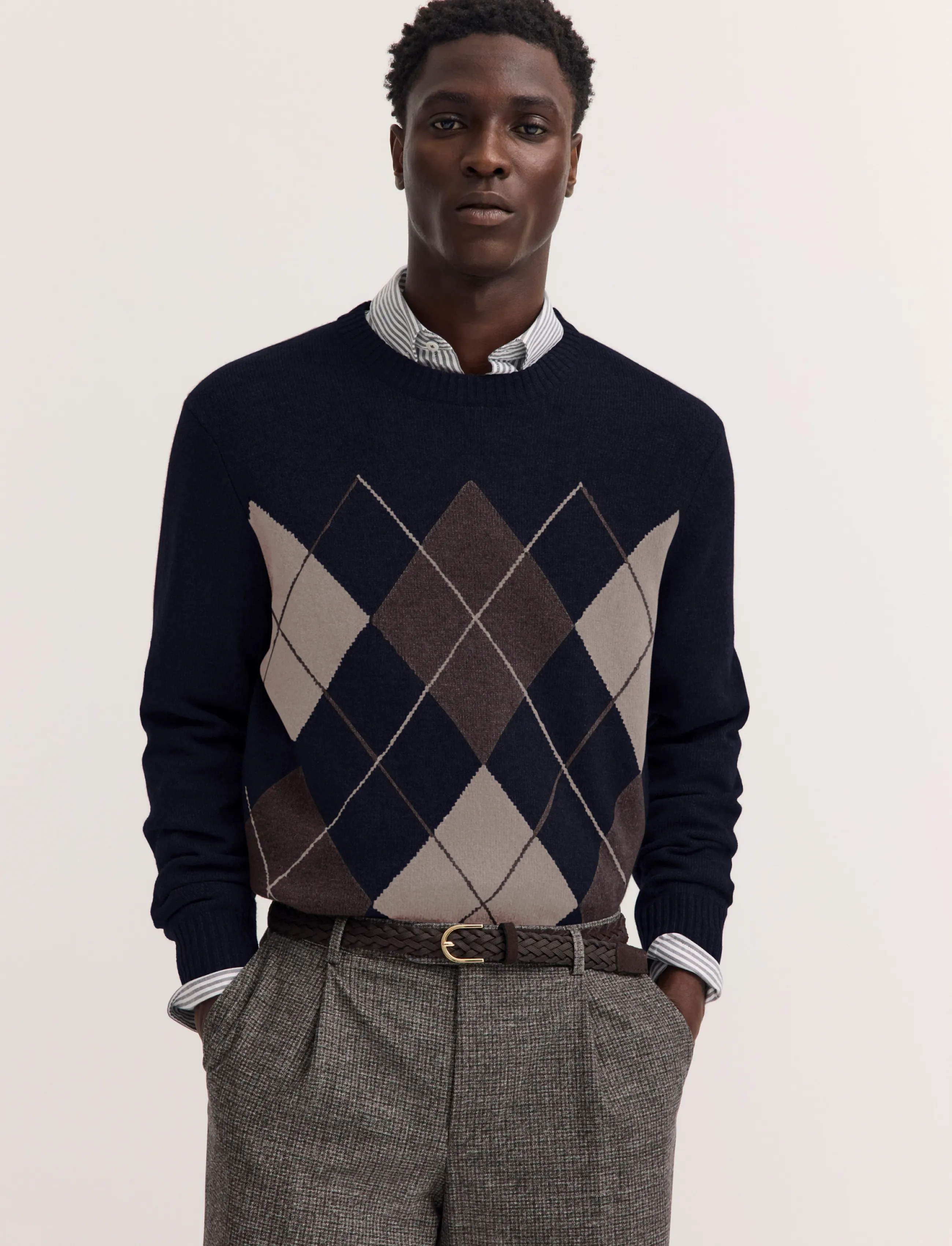 Bugatti Pullover crew neck - Sügisgarderoob - BROWN / brown