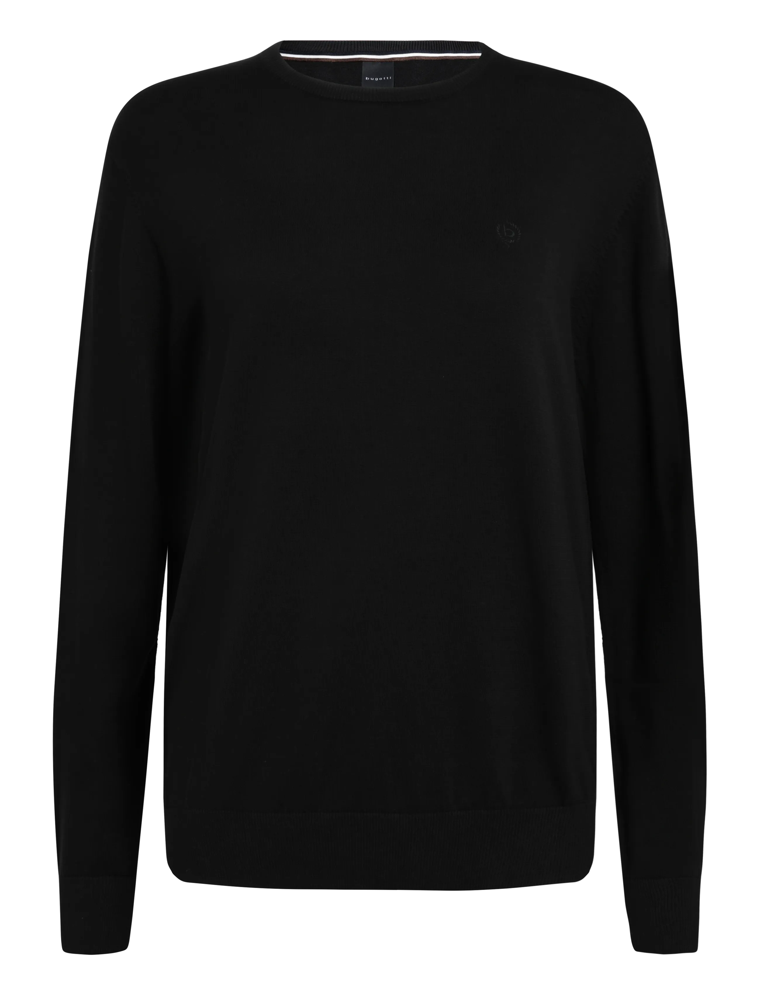 Bugatti Jumper Crew Neck - Strickmode - BLACK / black