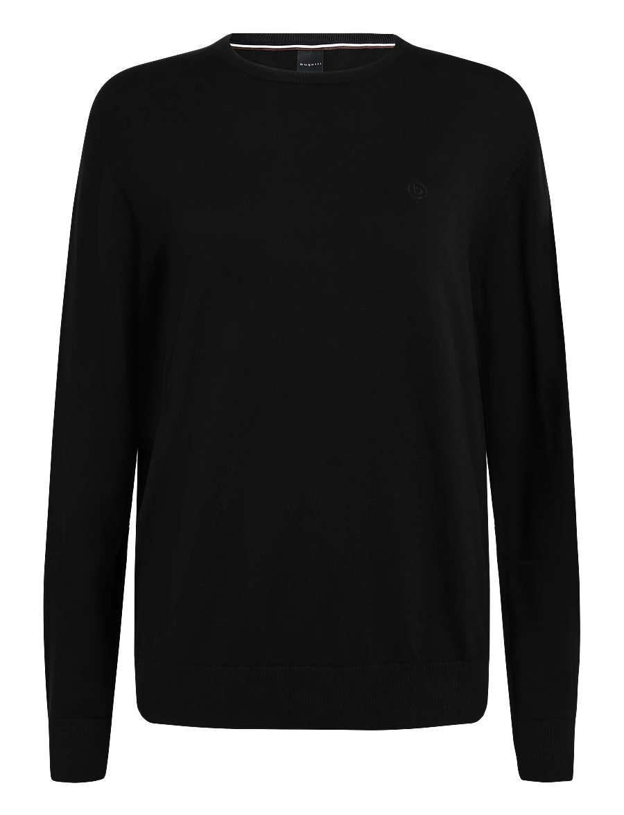 Bugatti - Jumper Crew Neck - rundhalsad - black - 1