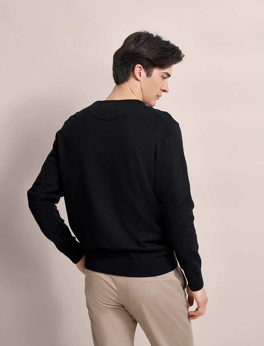 Bugatti - Jumper Crew Neck - rundhalsad - black - 3