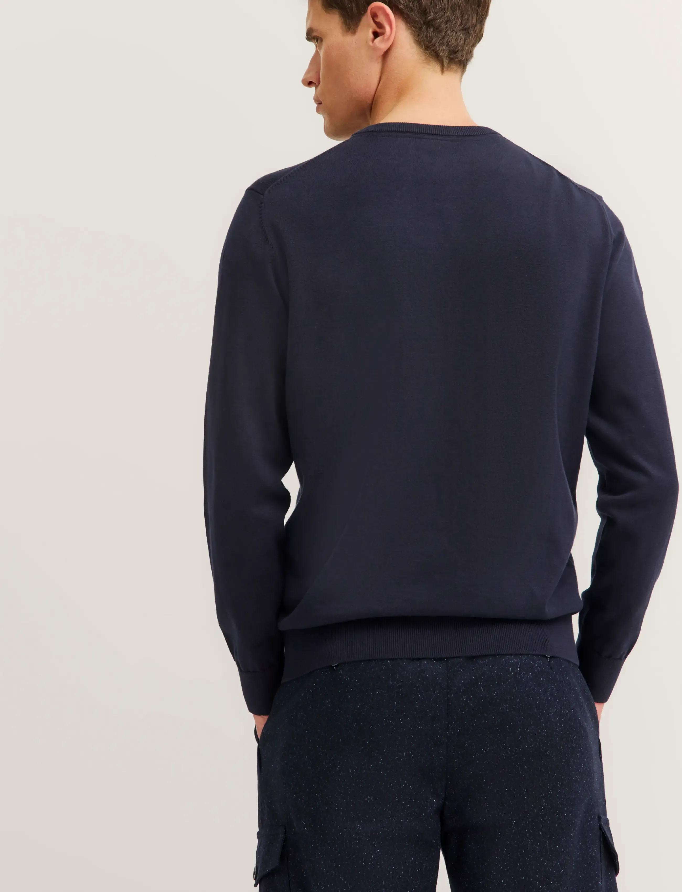 Bugatti - Jumper Crew Neck - round necks - marine - 3