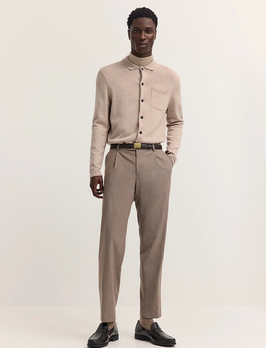 Bugatti - Knitted cardigan - koftor - beige - 0