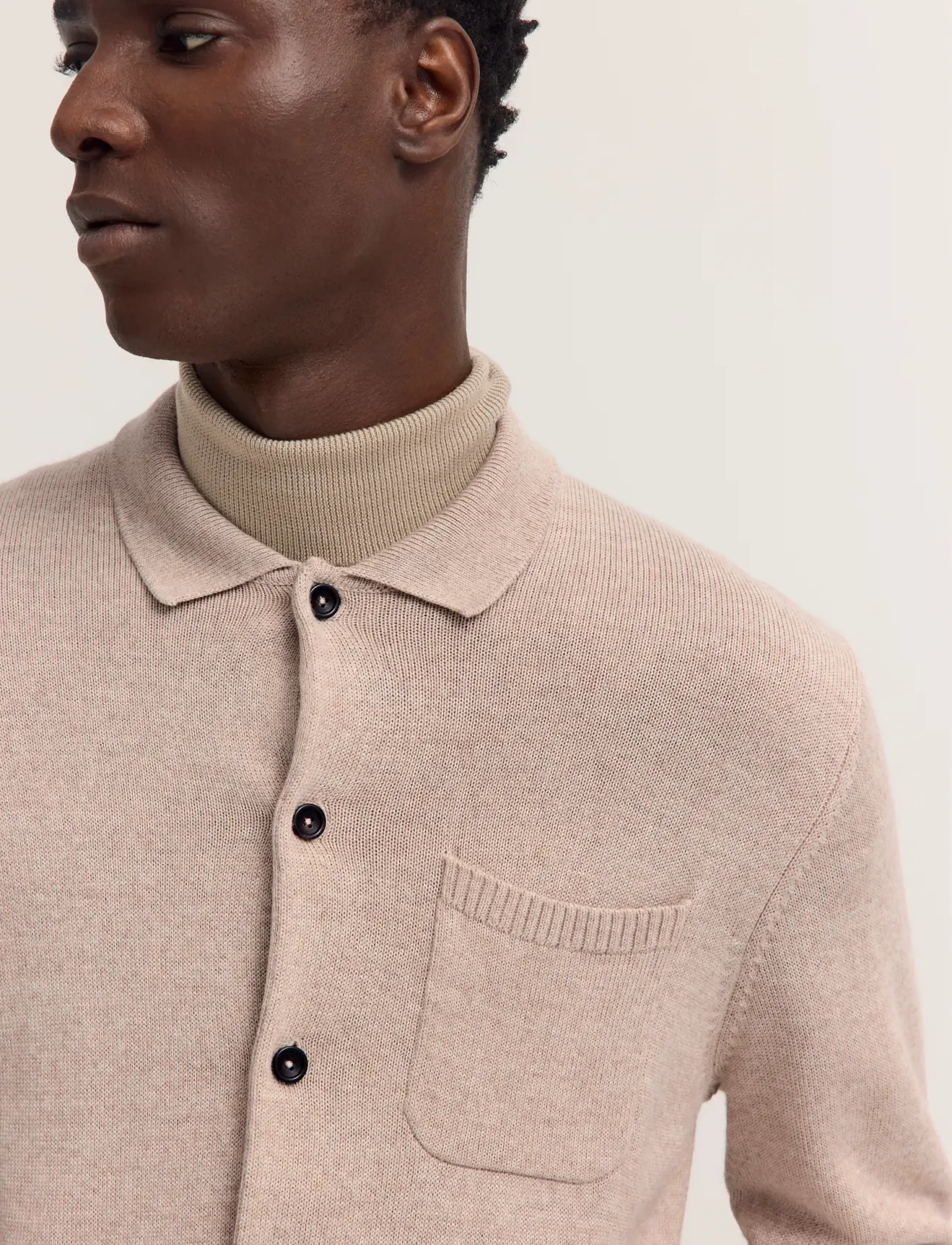 Bugatti - Knitted cardigan - koftor - beige - 4