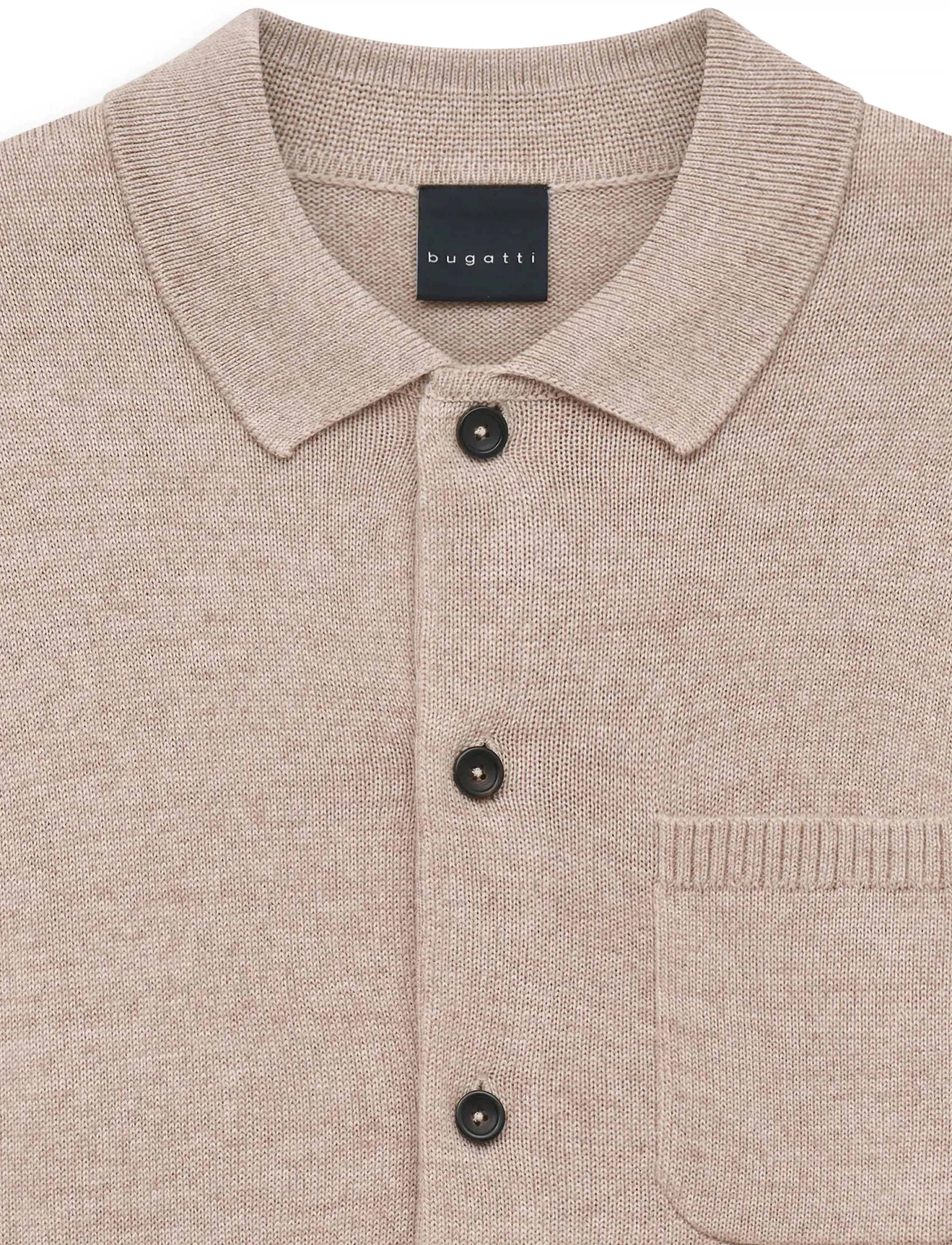 Bugatti - Knitted cardigan - koftor - beige - 5