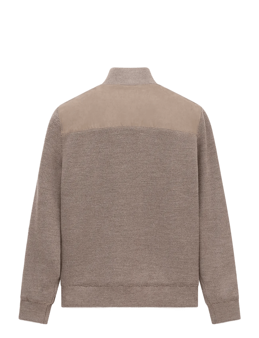 Bugatti - knitted cardigan - hybrid-jacken - beige - 1