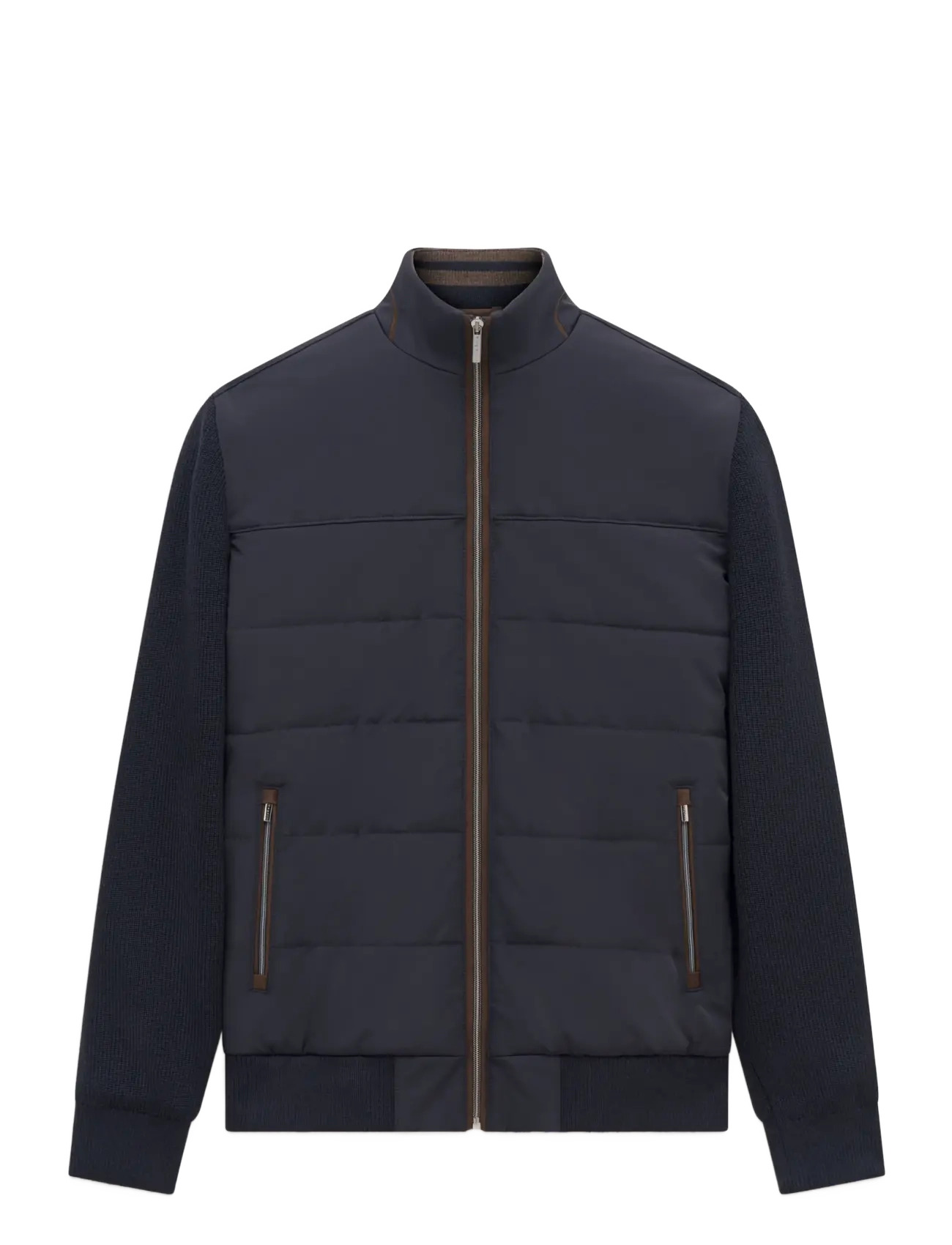 Bugatti - knitted cardigan - hybrid-jacken - navy blue - 1