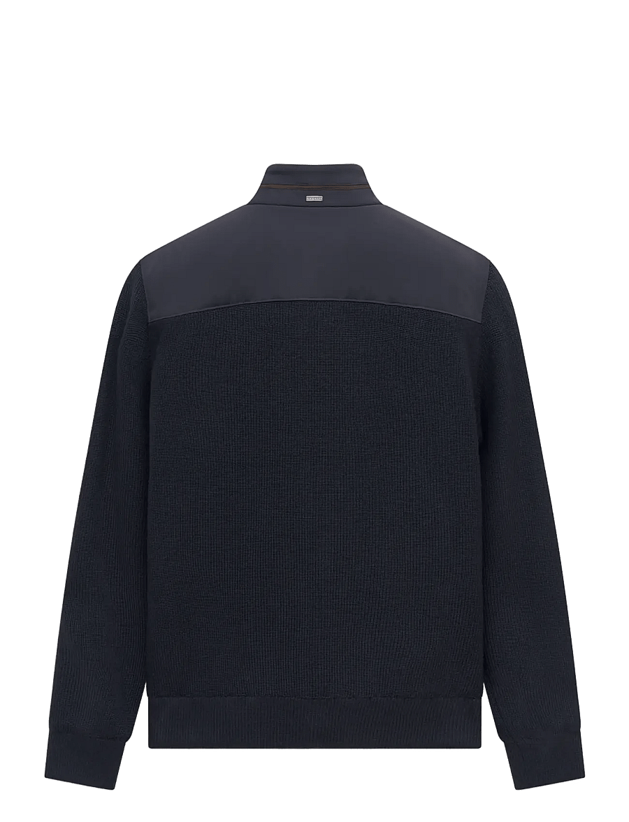 Bugatti - knitted cardigan - hybrid-jacken - navy blue - 2