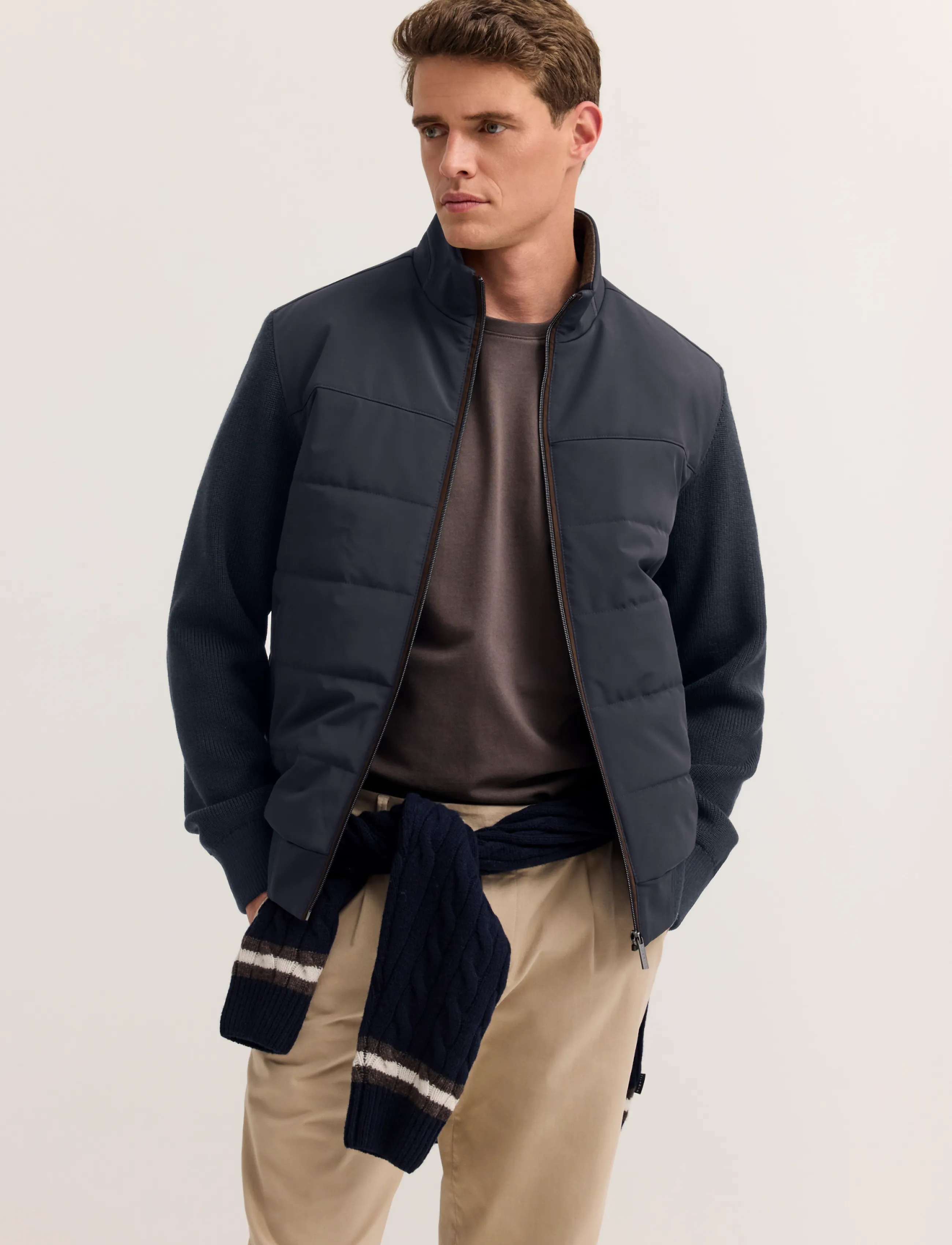 Bugatti knitted cardigan - Jackor - NAVY BLUE / navy