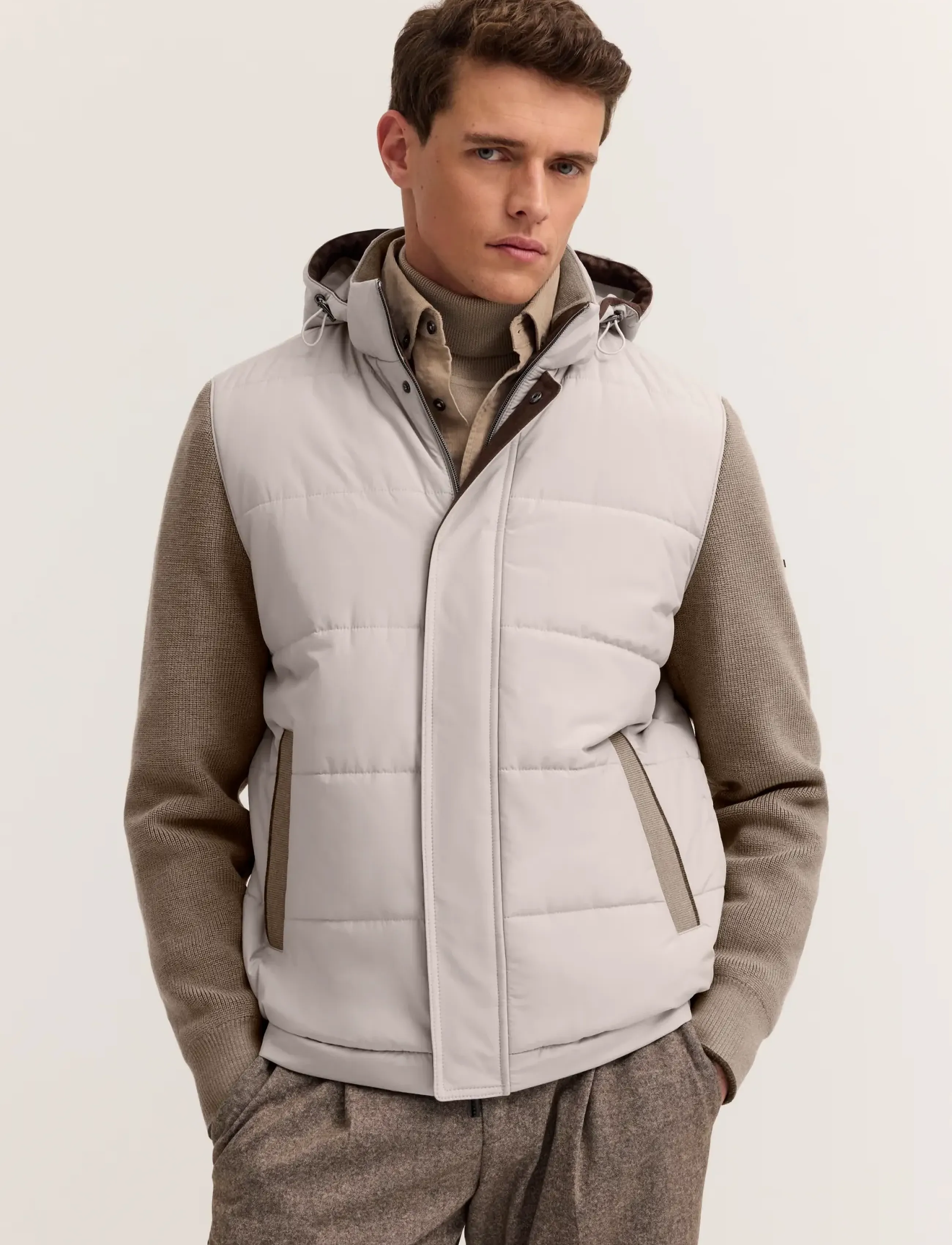 Bugatti Knitted cardigan - Riided - TAUPE / brown