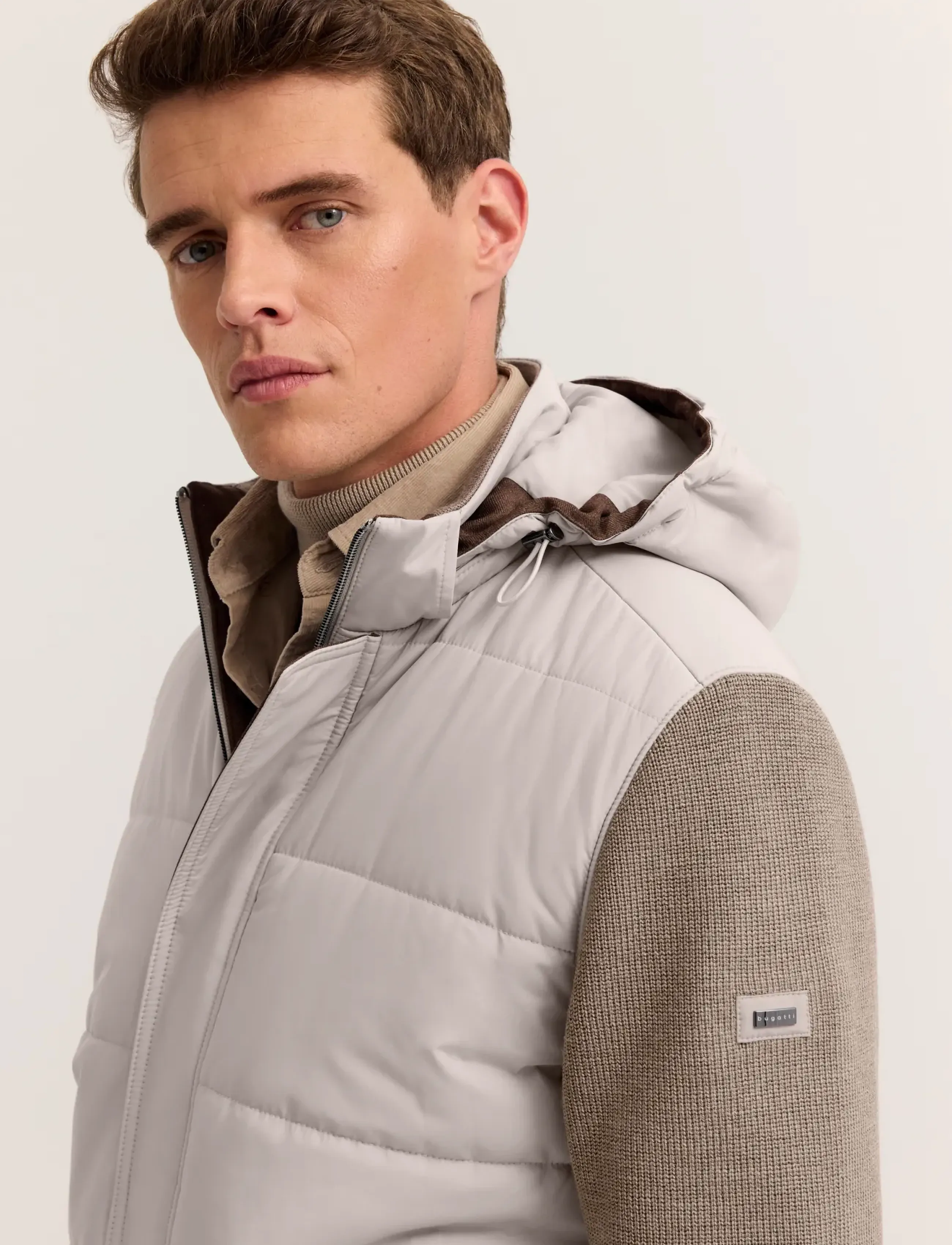 Bugatti - Knitted cardigan - taupe - 4