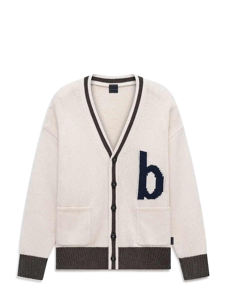 Bugatti - Knitted cardigan - koftor - ecru - 1