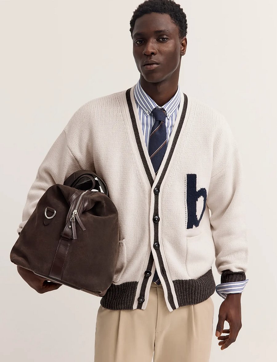 Bugatti - Knitted cardigan - koftor - ecru - 0