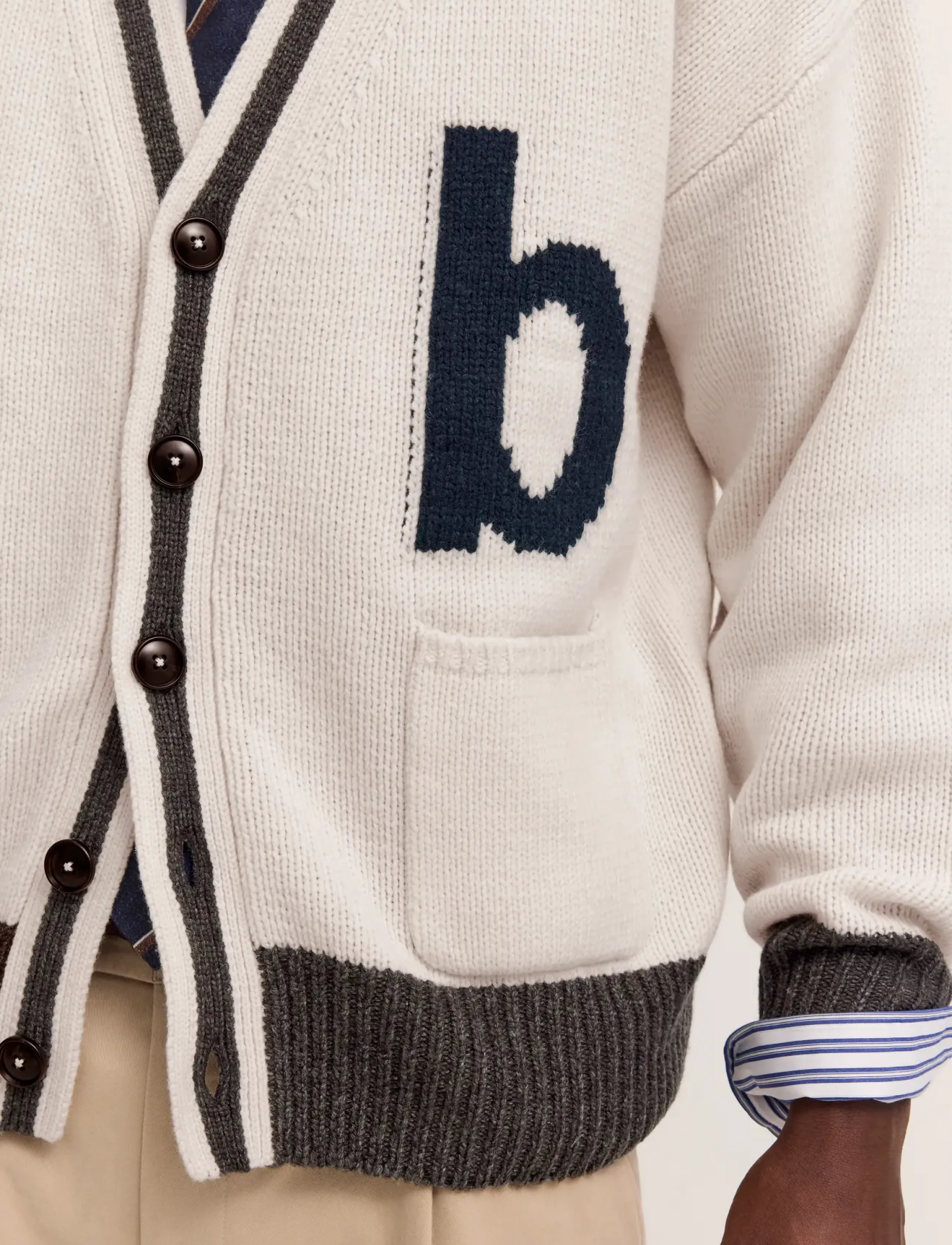 Bugatti - Knitted cardigan - koftor - ecru - 4