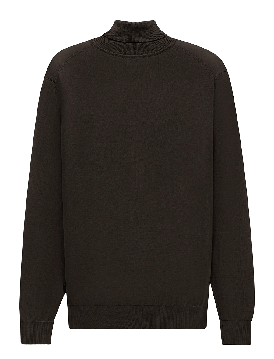 Bugatti - turtle neck pullover - polokrage - brown - 1