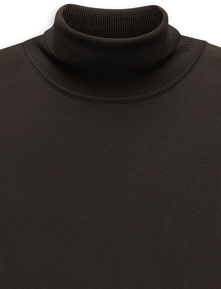 Bugatti - turtle neck pullover - polokrage - brown - 2