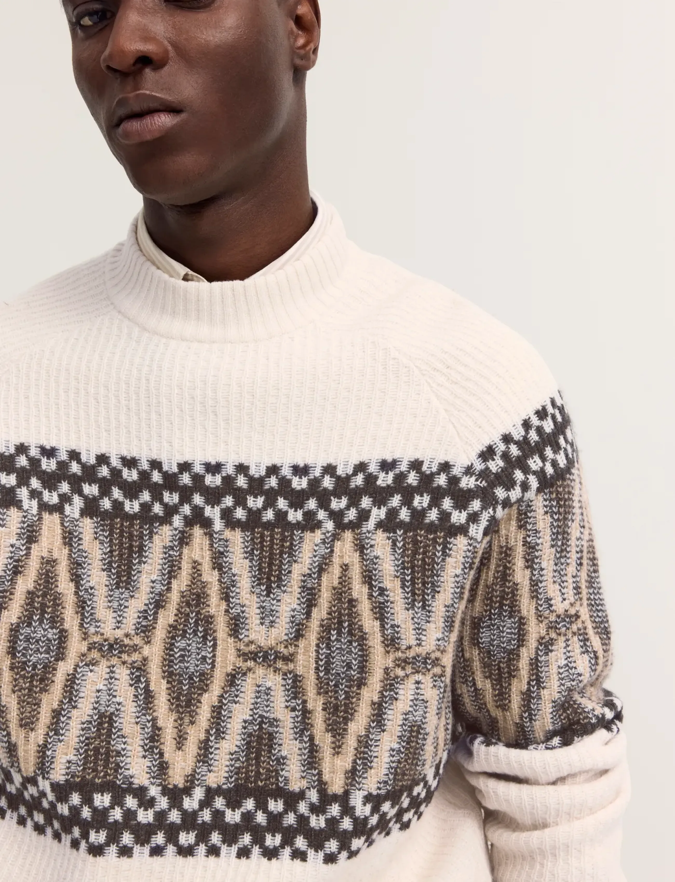Bugatti - Turtle neck pullover - rundhalsad - ecru - 4