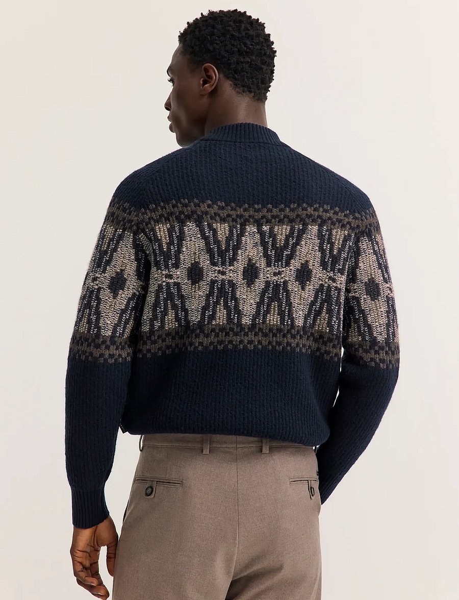 Bugatti - Turtle neck pullover - rundhalsad - navy blue - 3