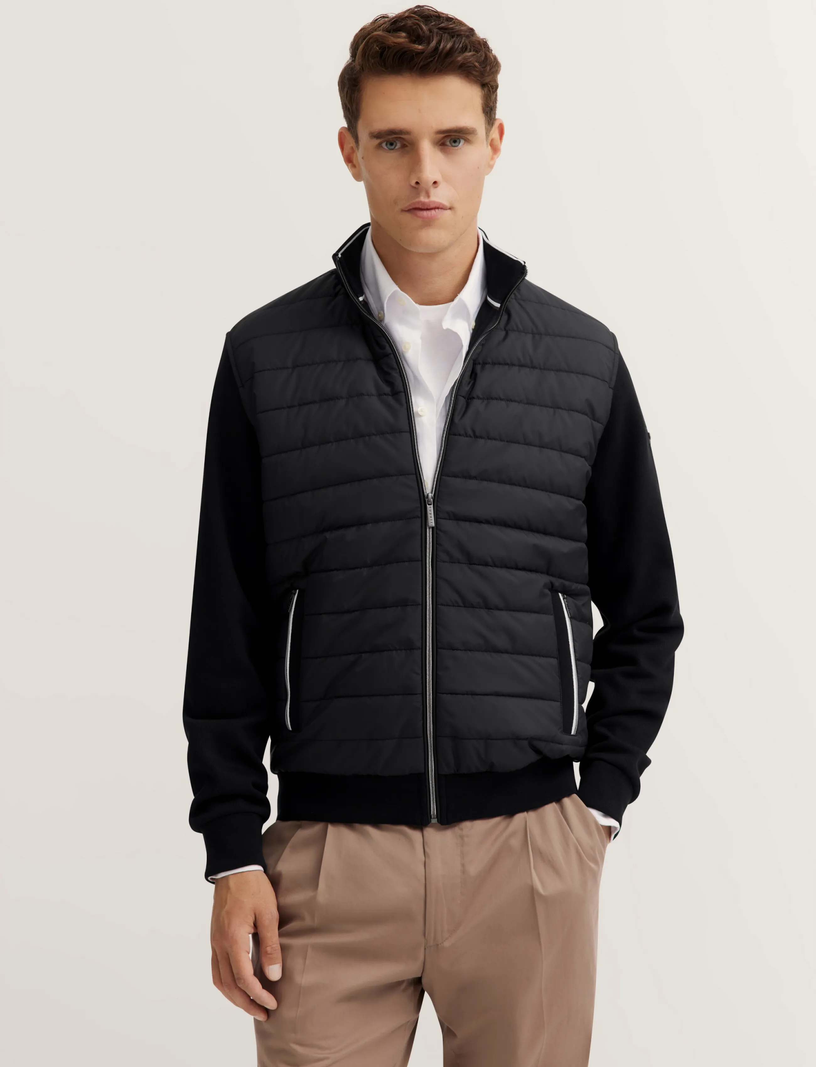 Bugatti Sweat Jacket - Jacken - BLACK / black