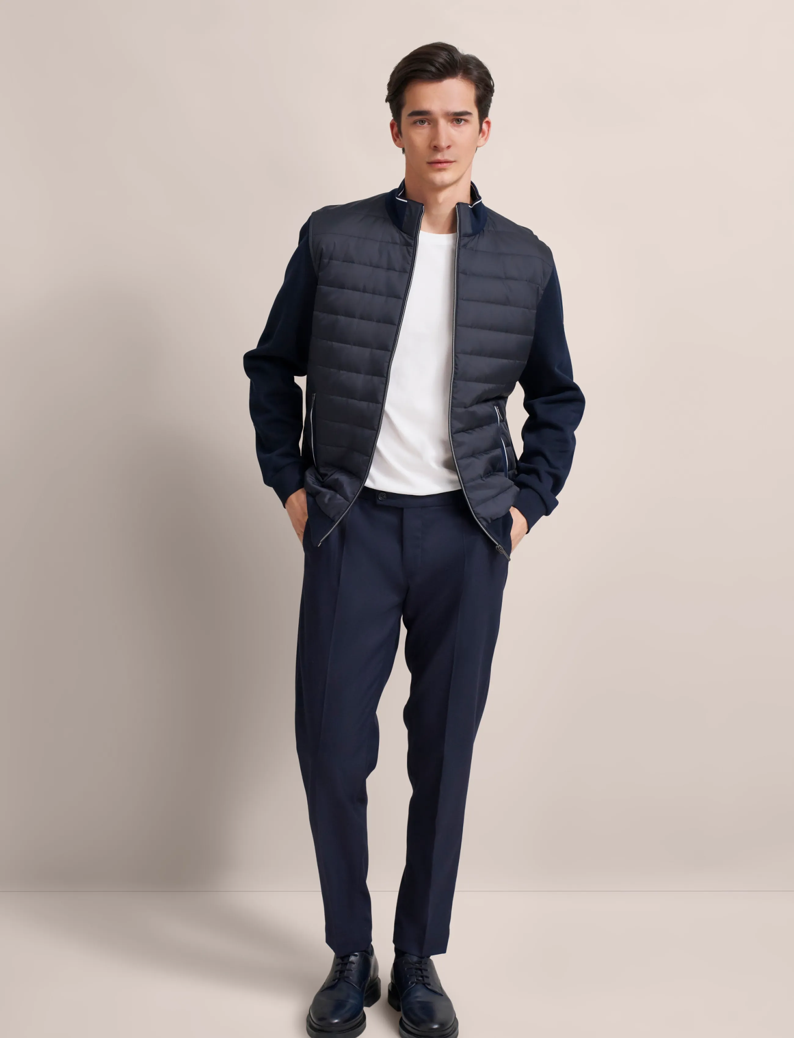 Bugatti Sweat Jacket - Jacken - MARINE / navy