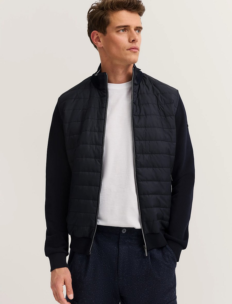 Bugatti - Sweat Jacket - hybrid-jacken - marine - 4