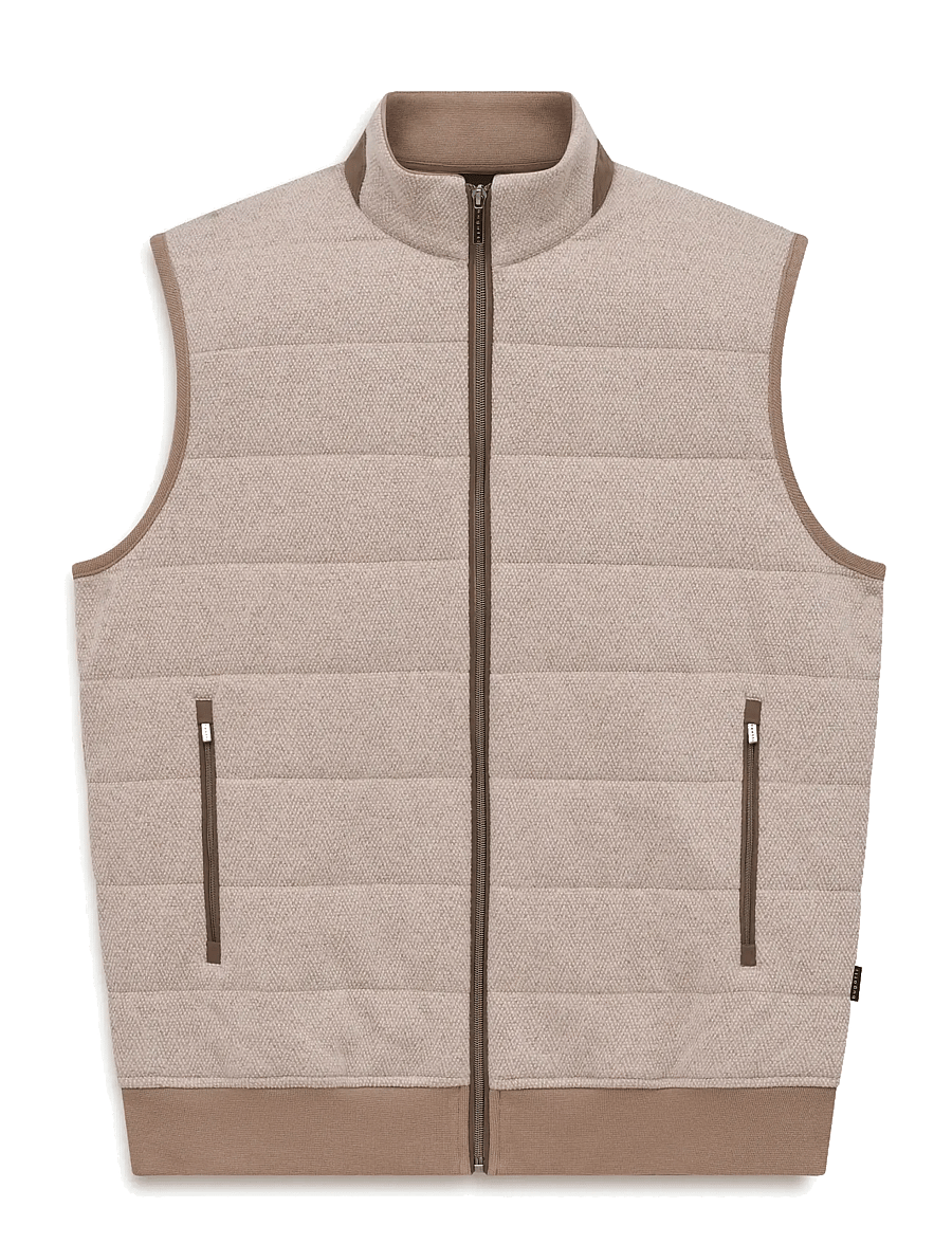 Bugatti - Knitted waistcoat - westen - beige - 1