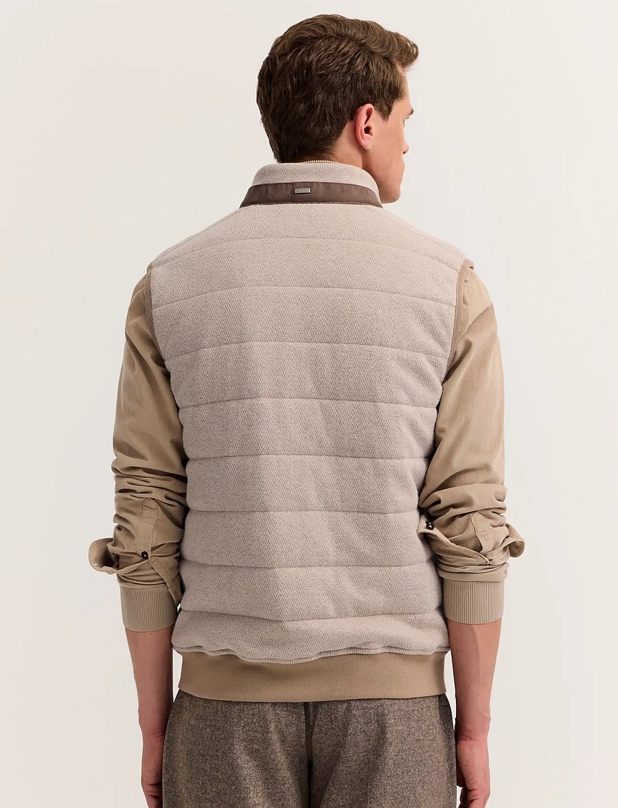 Bugatti - Knitted waistcoat - westen - beige - 3