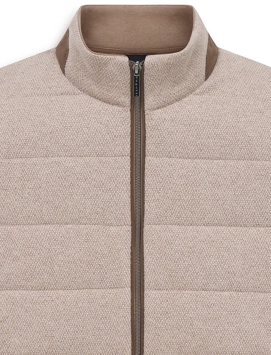 Bugatti - Knitted waistcoat - westen - beige - 5