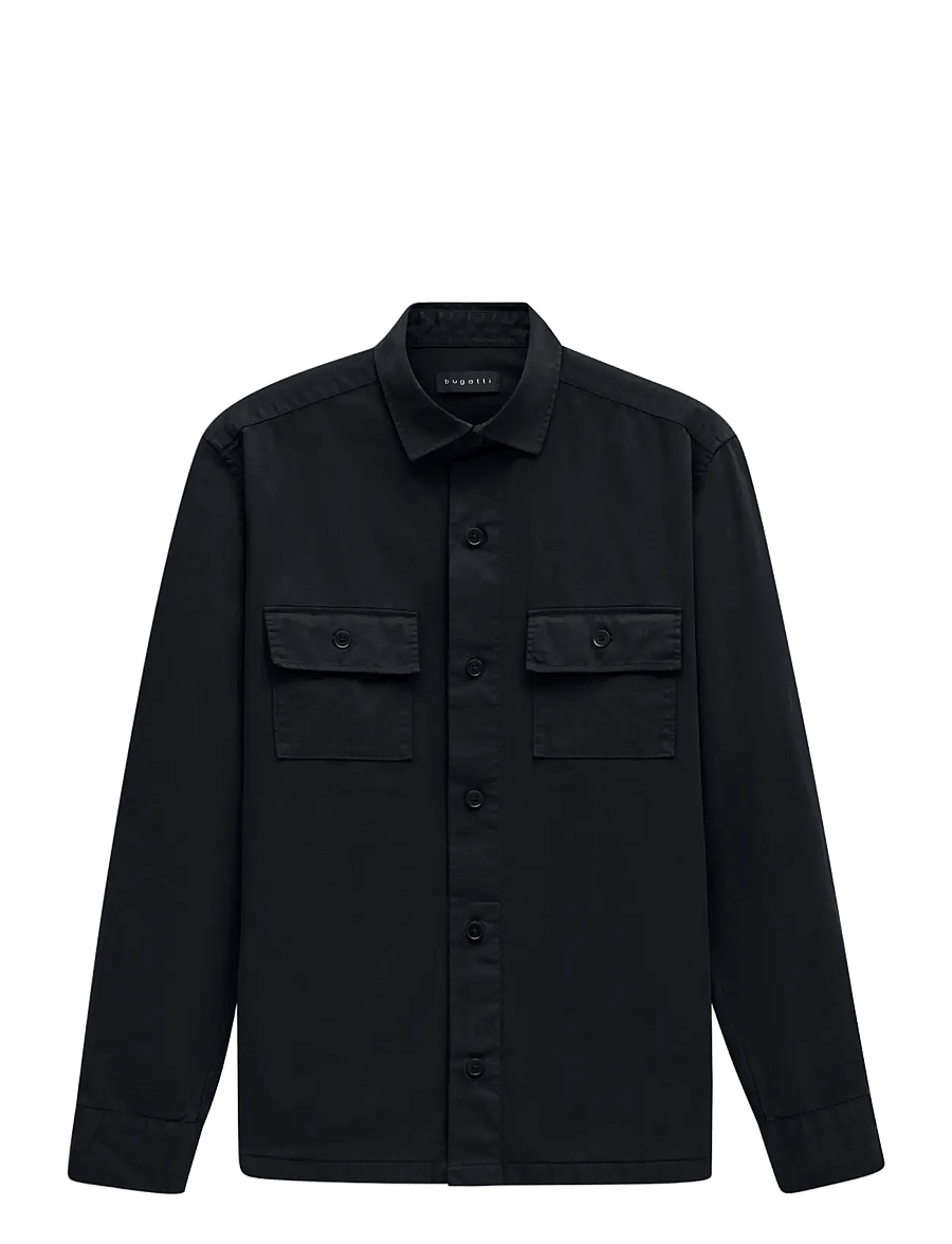 Bugatti - casual shirt 1/1 sleeve - vabaajasärgid - navy blue - 0