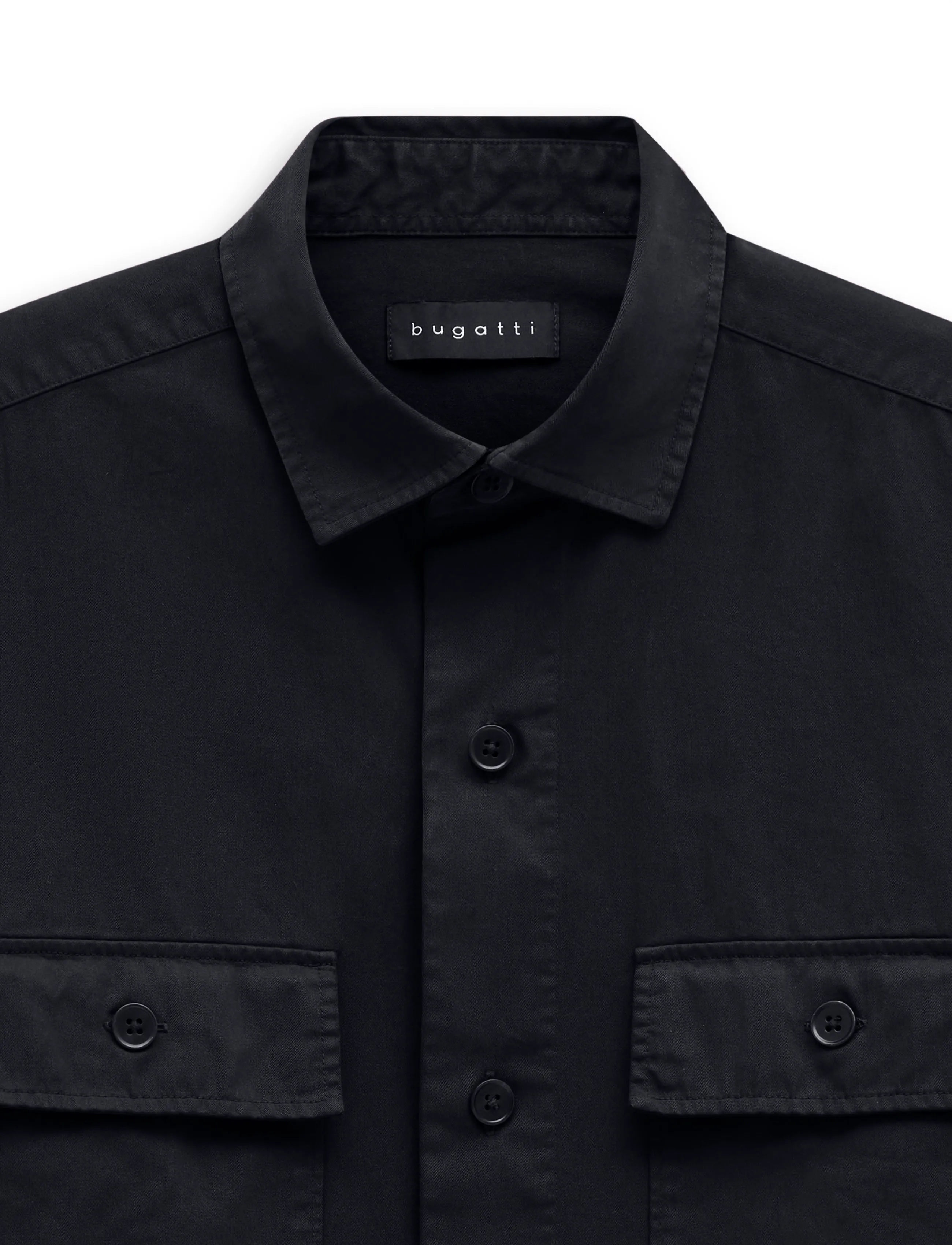 Bugatti - casual shirt 1/1 sleeve - vabaajasärgid - navy blue - 2