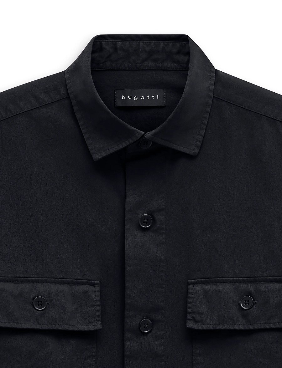 Bugatti - casual shirt 1/1 sleeve - vabaajasärgid - navy blue - 2