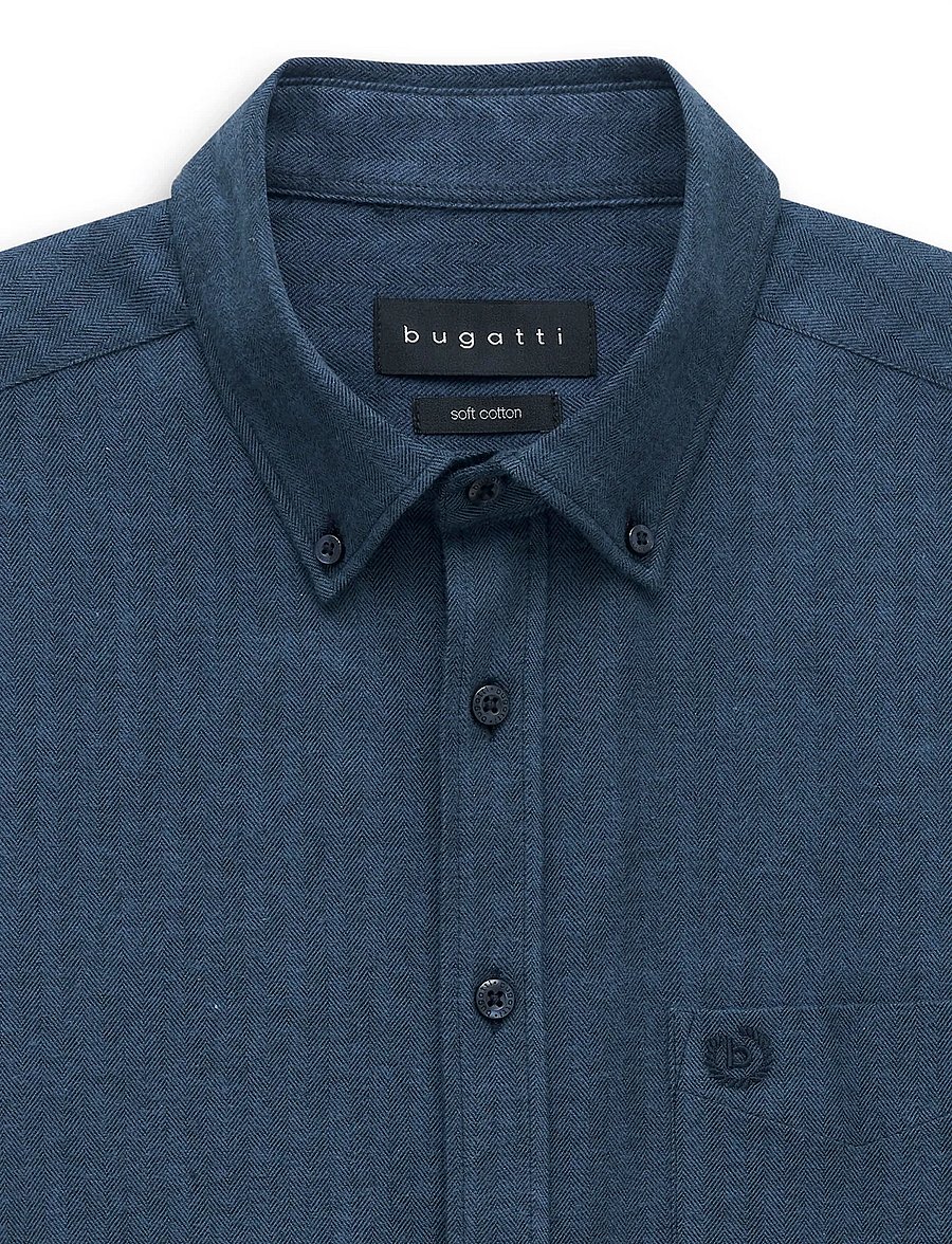 Bugatti - Casual shirt 1/1 sleeve - navy blue - 2