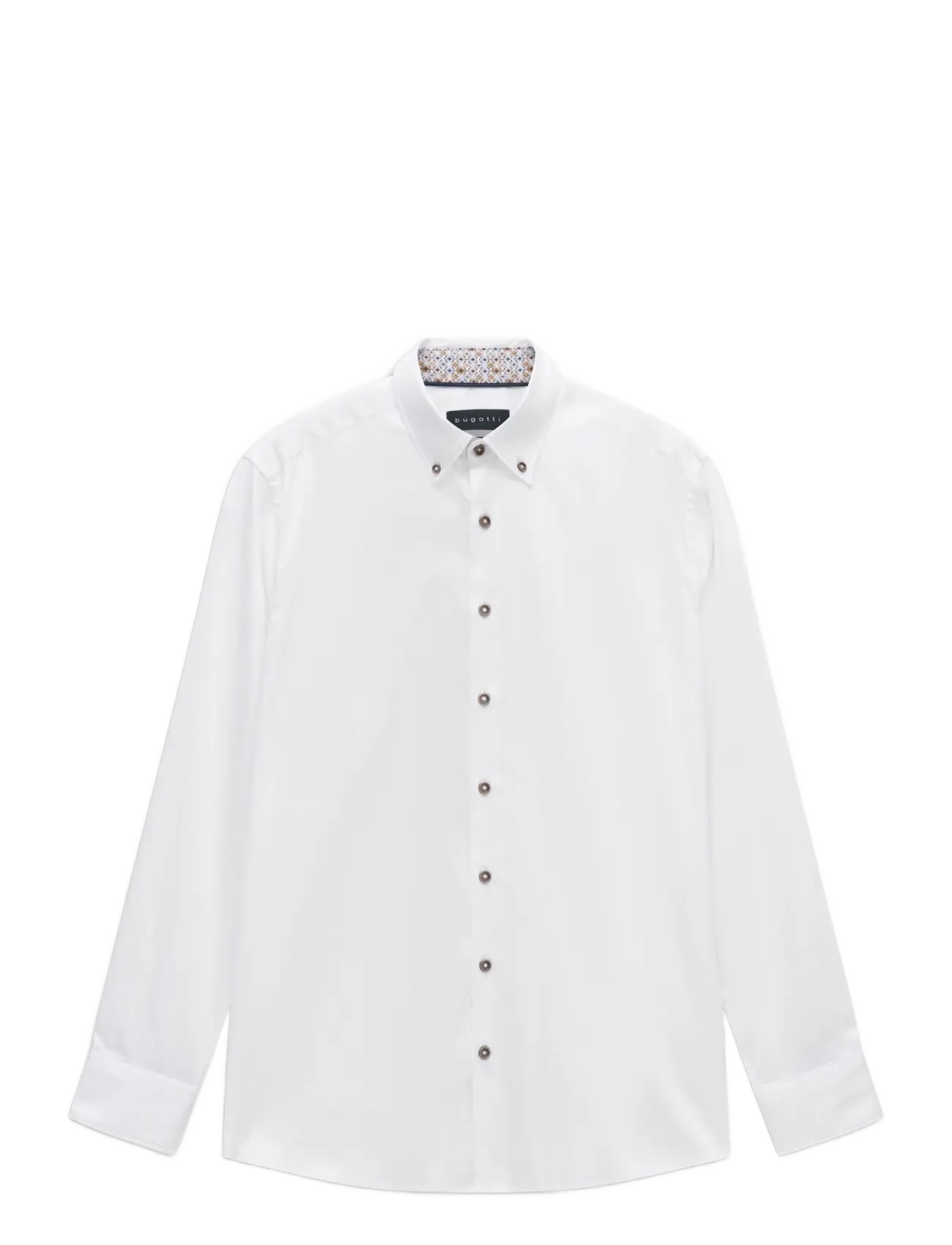 Bugatti casual shirt 1/1 sleeve - Särgid - WHITE / white