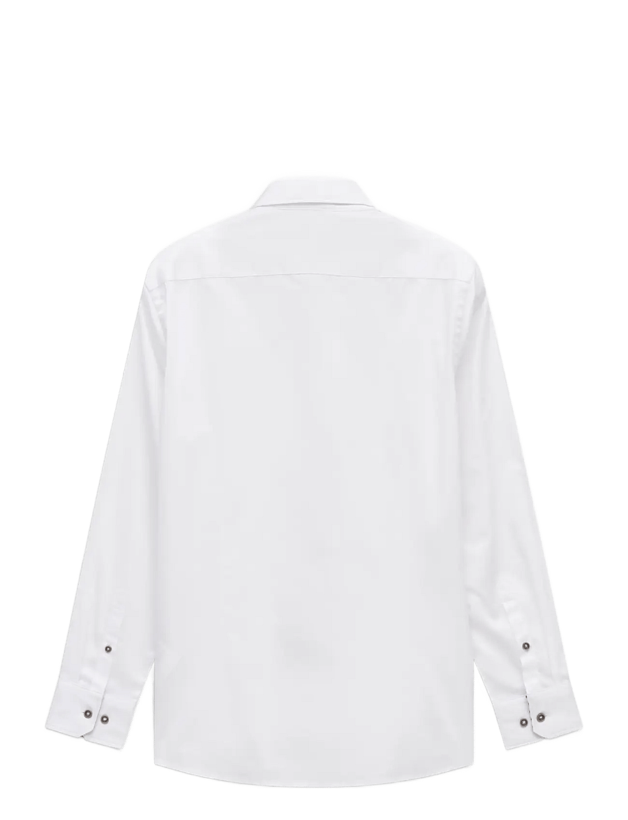 Bugatti - casual shirt 1/1 sleeve - vabaajasärgid - white - 1