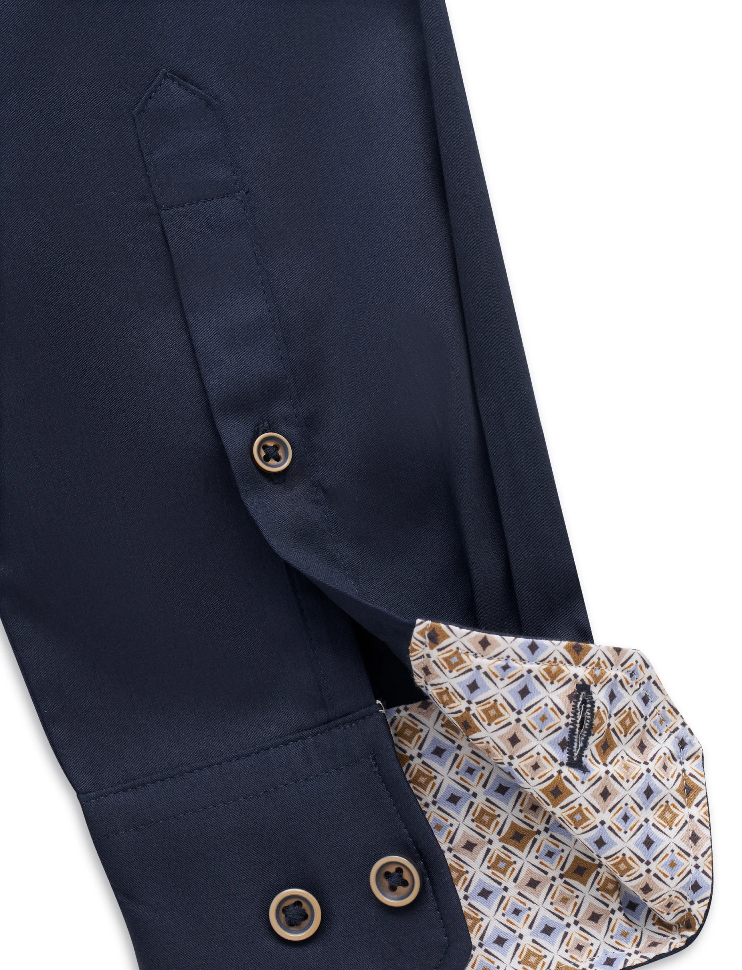 Bugatti - casual shirt 1/1 sleeve - vabaajasärgid - navy blue - 2