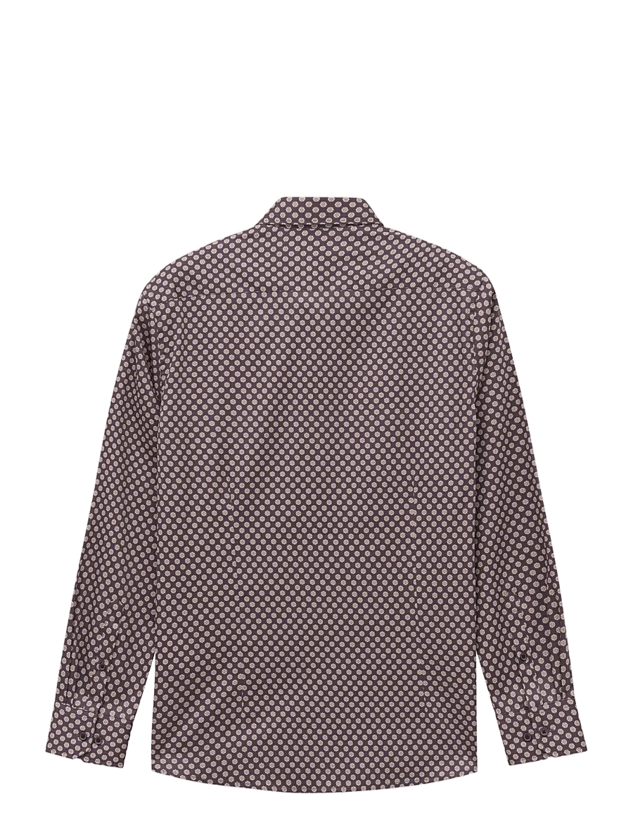 Bugatti - casual shirt 1/1 sleeve - vabaajasärgid - beige - 1