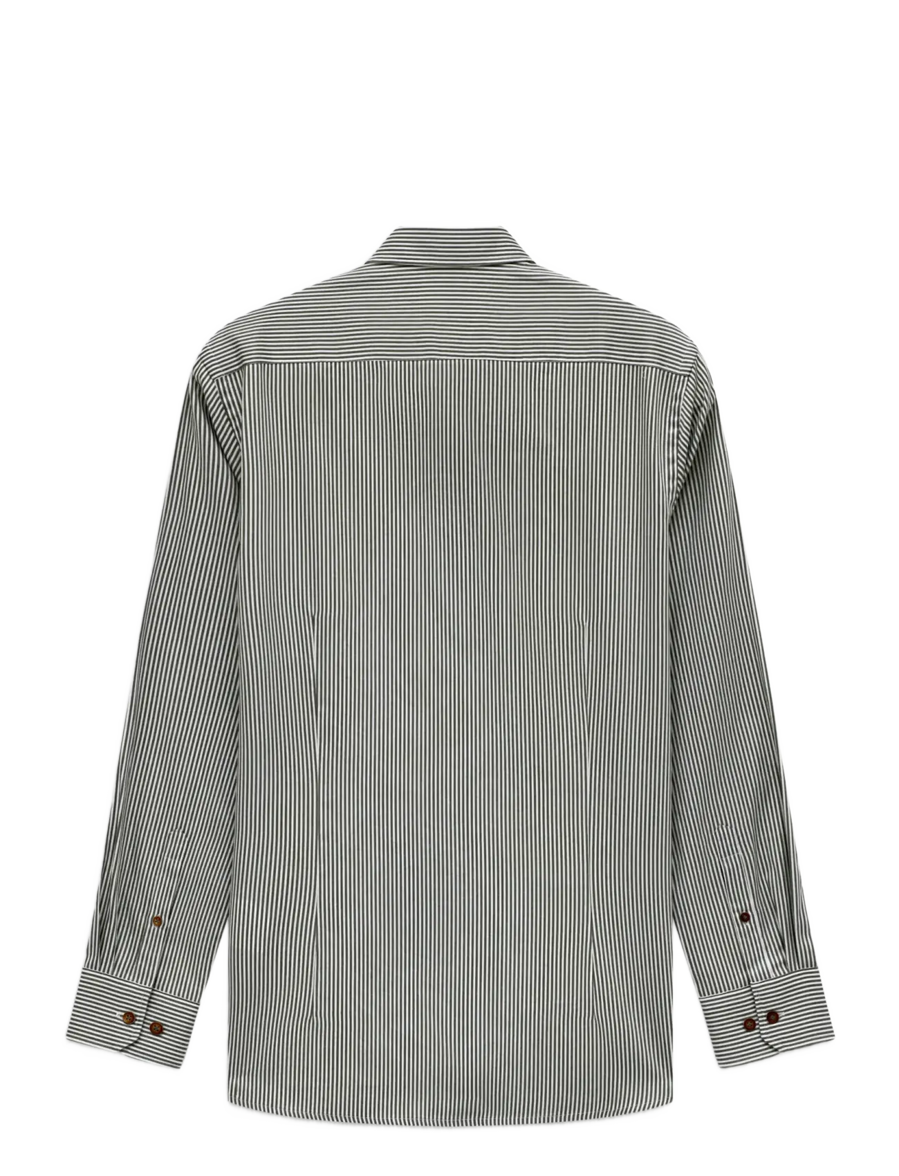 Bugatti - casual shirt 1/1 sleeve - vabaajasärgid - olive - 2