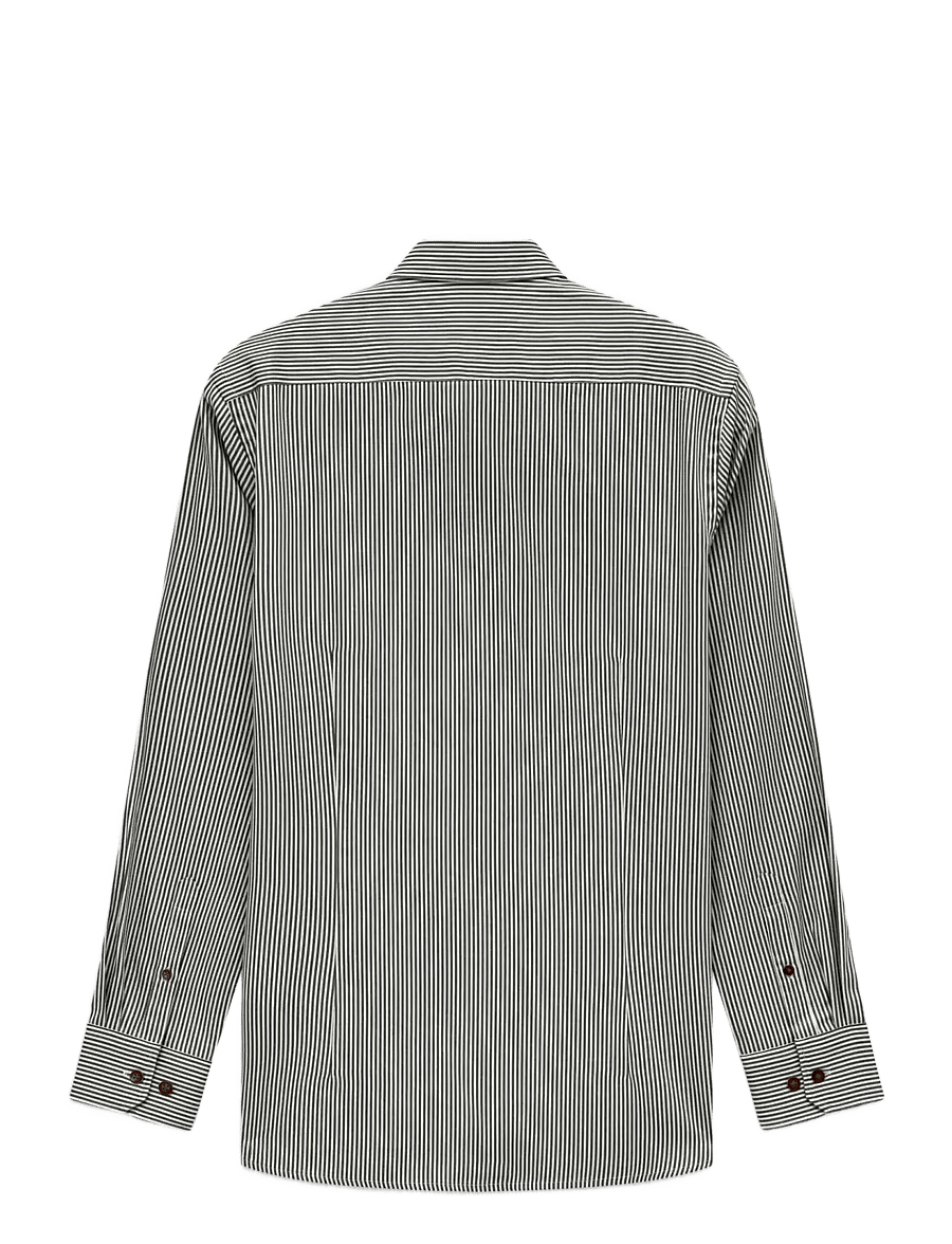 Bugatti - casual shirt 1/1 sleeve - vabaajasärgid - olive - 2