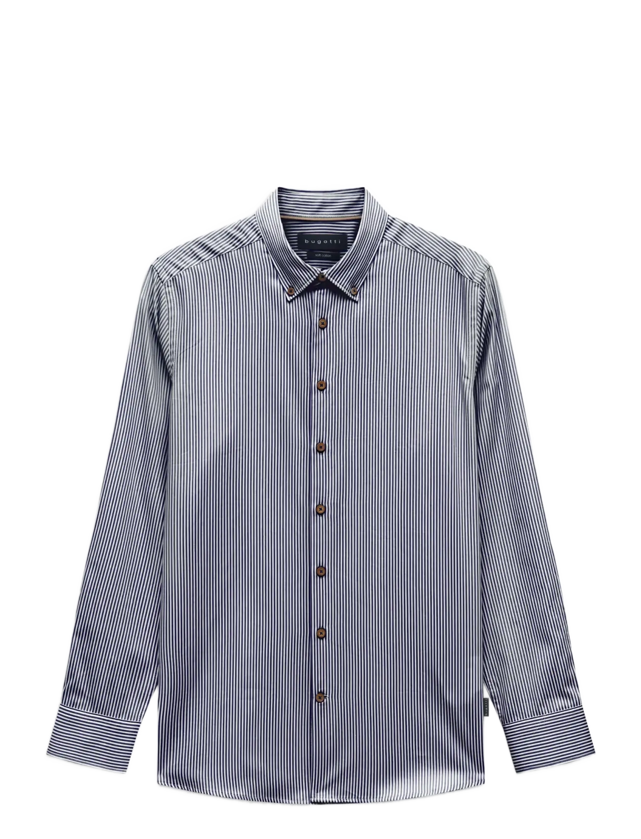 Bugatti - casual shirt 1/1 sleeve - vabaajasärgid - navy blue - 1
