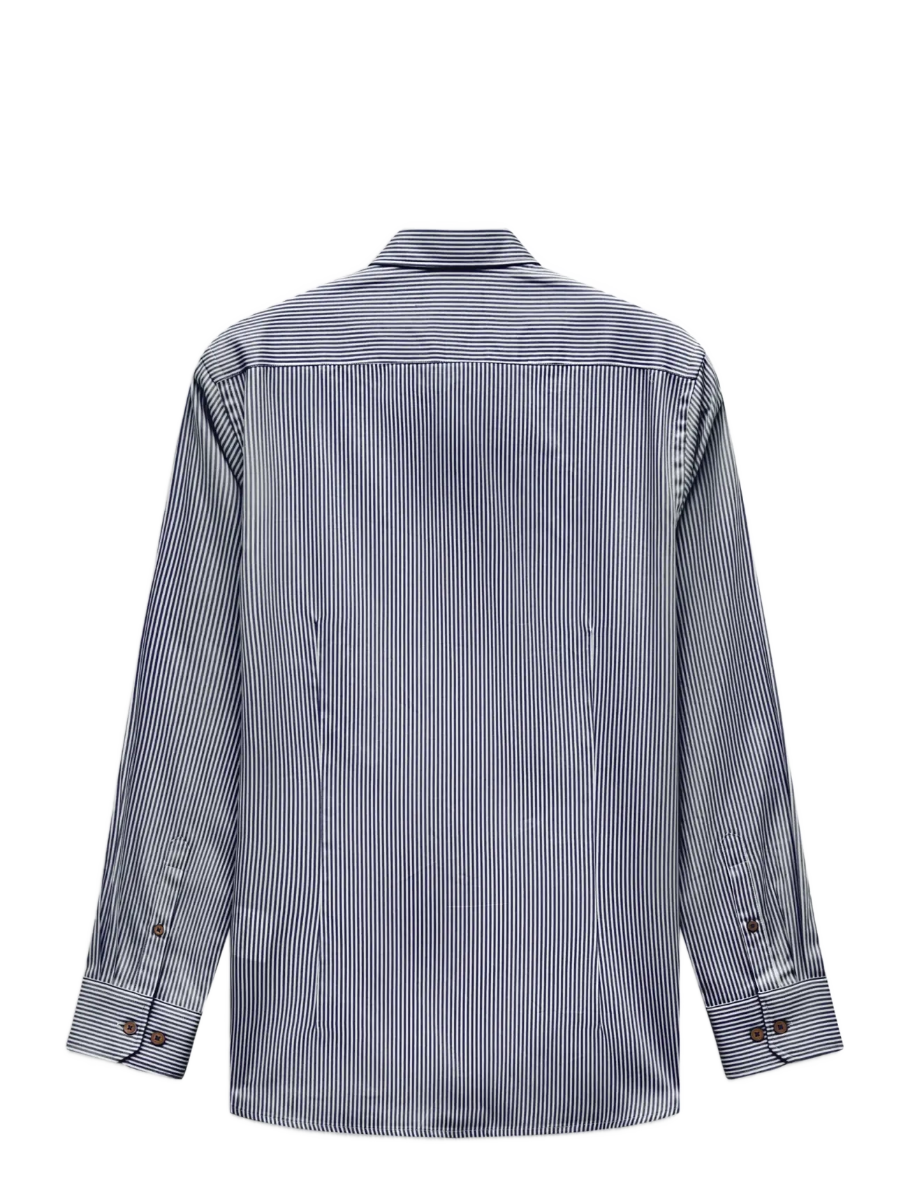 Bugatti - casual shirt 1/1 sleeve - vabaajasärgid - navy blue - 2